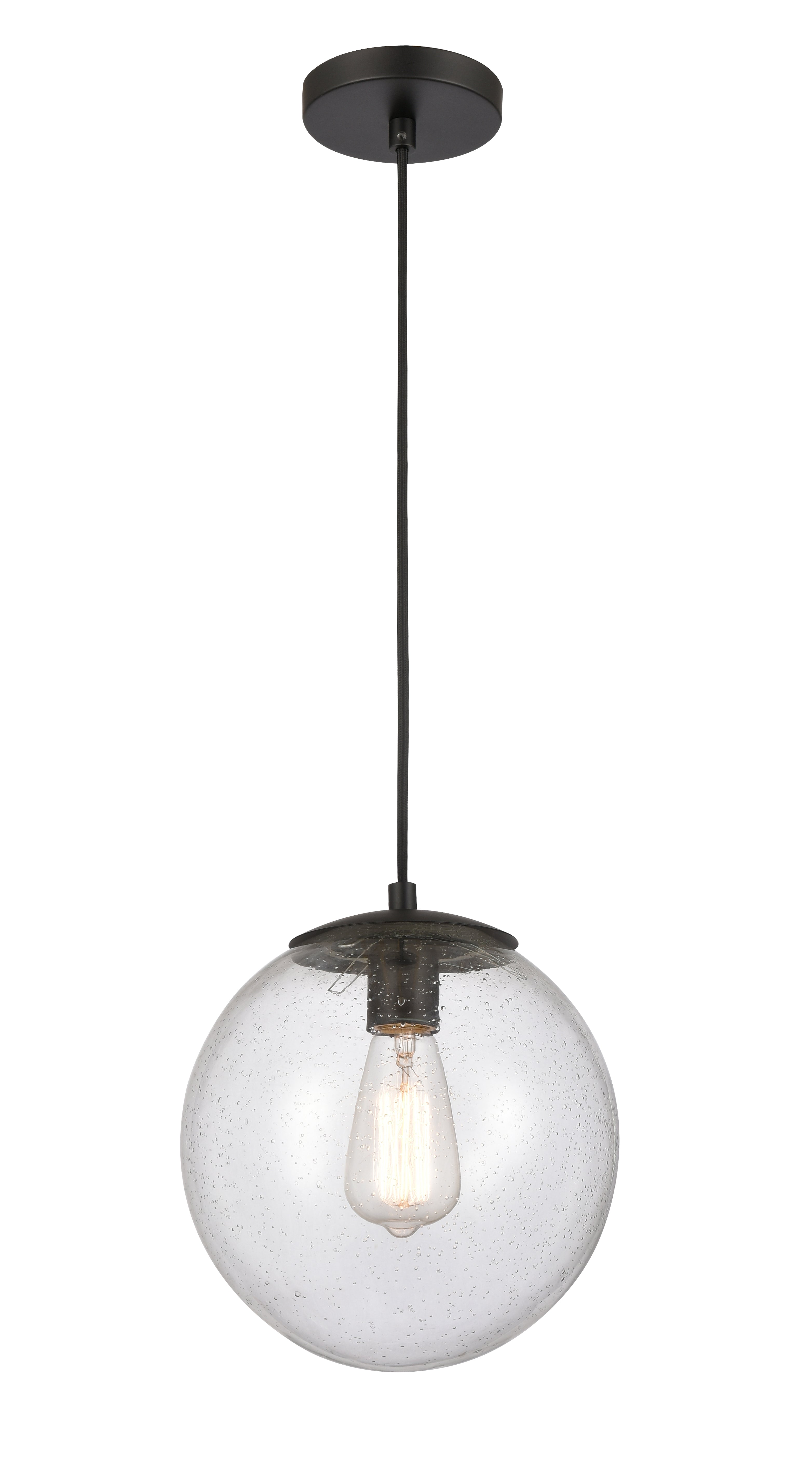 Auralume Mini Pendant Matte Black Glass