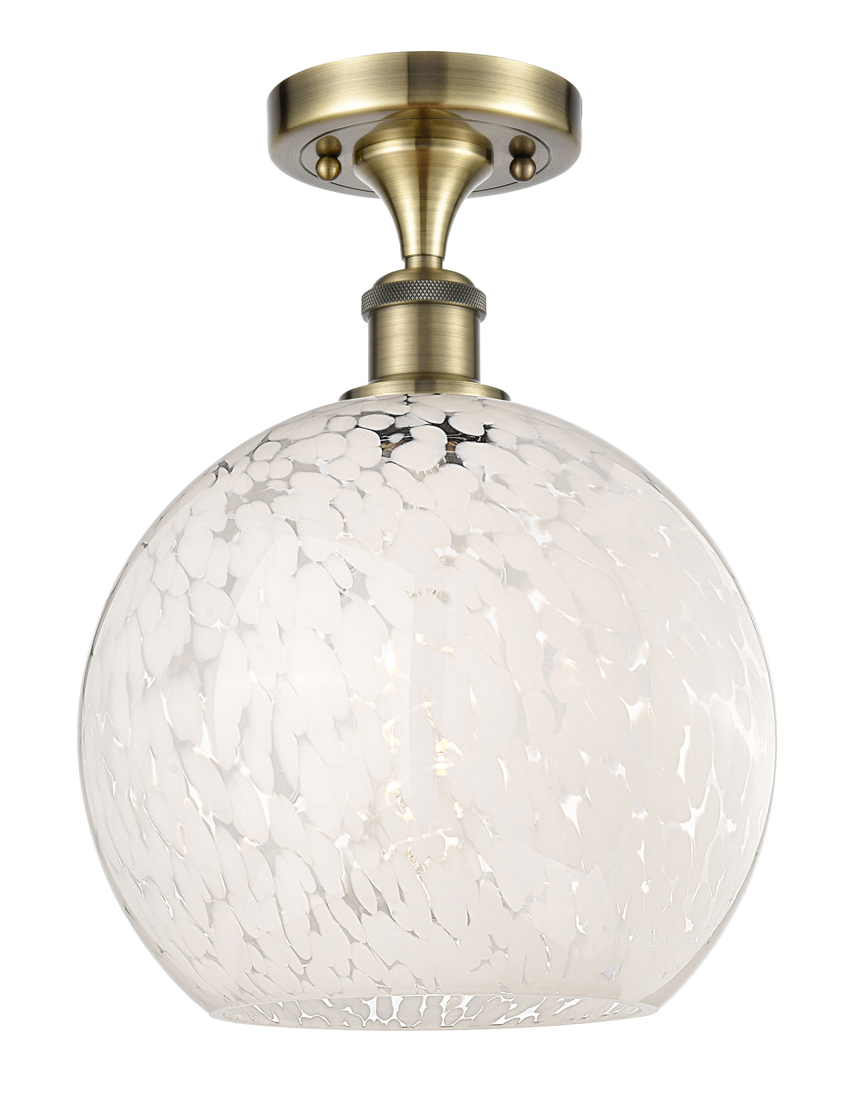 10-Inch 1-Light Semi-Flush Mount 13.75-Inch High Dimmable