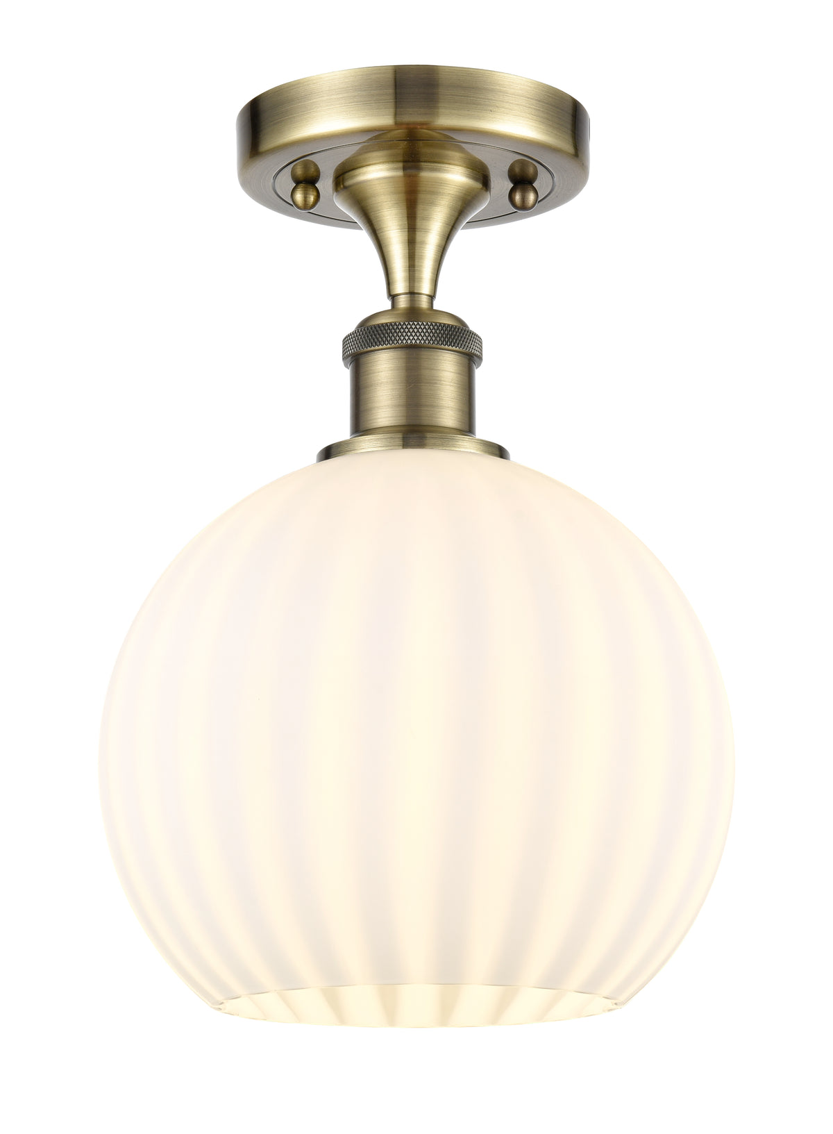8-Inch 1-Light Semi-Flush Mount 12-Inch High