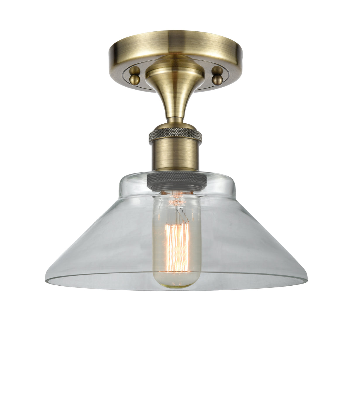 Orwell 8-Inch 1-Light Semi-Flush Mount 8.25-Inch High