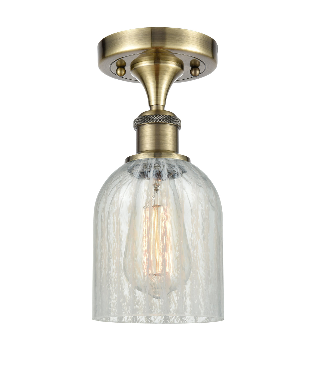 Caledonia 5-Inch 1-Light Semi-Flush Mount 11-Inch High