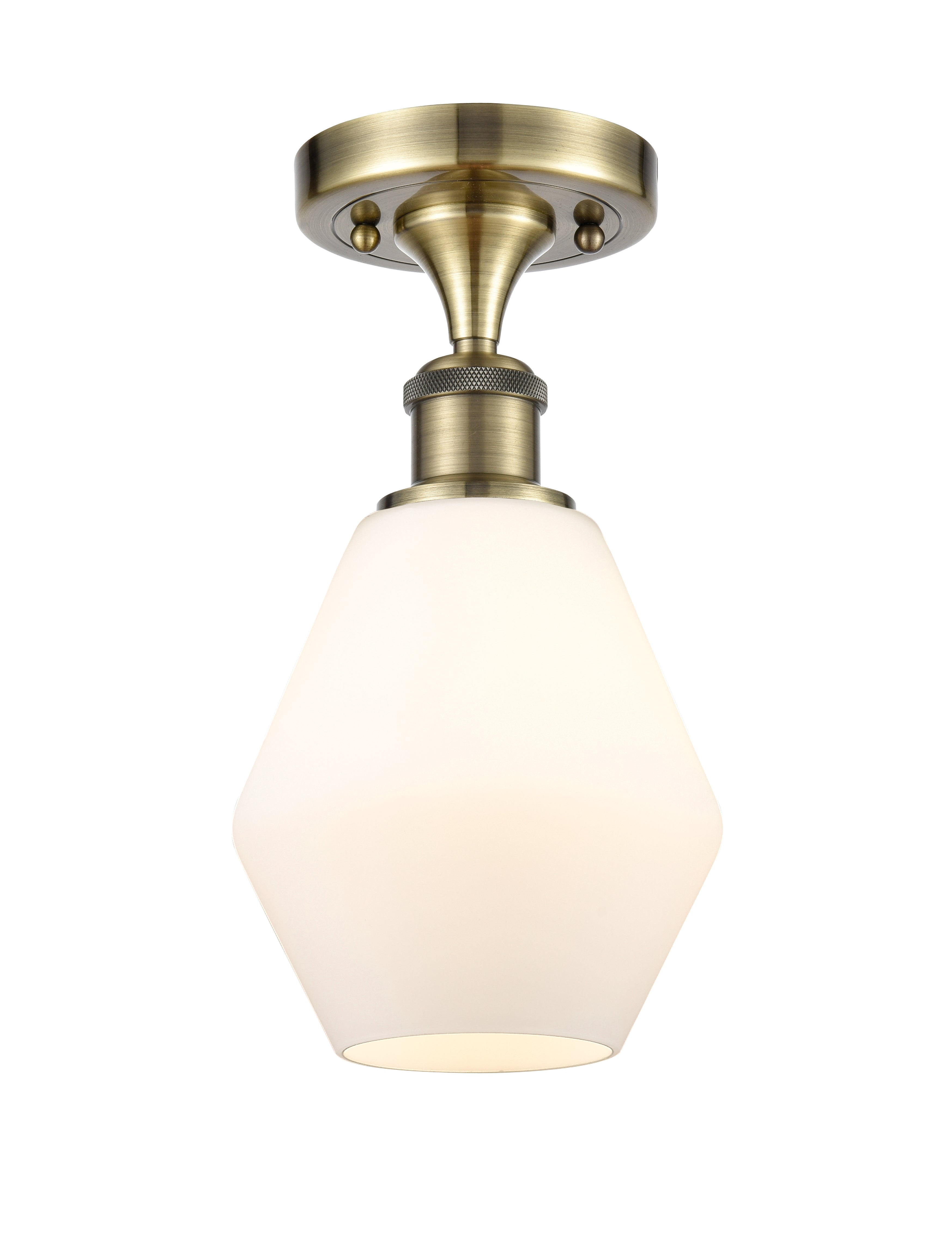 Edison Semi-Flush Mount Brushed Nickel