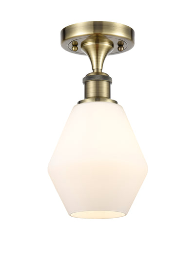 Cindyrella 6-Inch 1-Light Semi-Flush Mount 11.5-Inch High