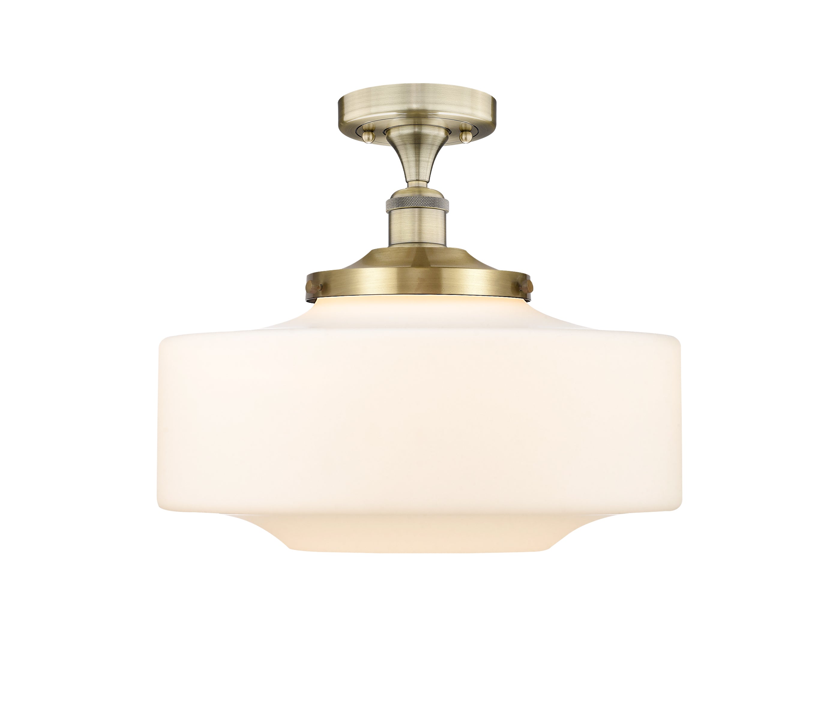 Edison Semi-Flush Mount Brushed Nickel