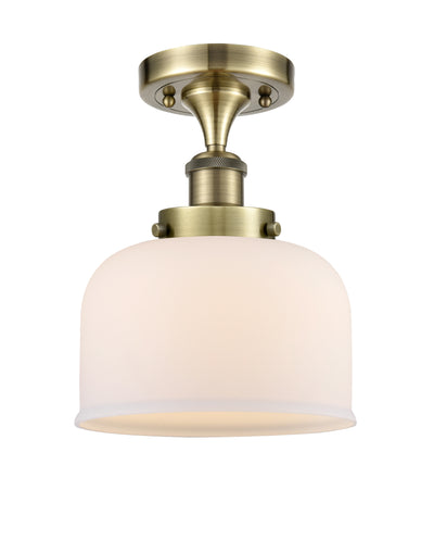 Bell 8-Inch 1-Light Semi-Flush Mount 10.75-Inch High