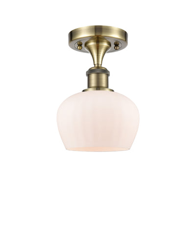Fenton 7-Inch 1-Light Semi-Flush Mount 9.5-Inch High