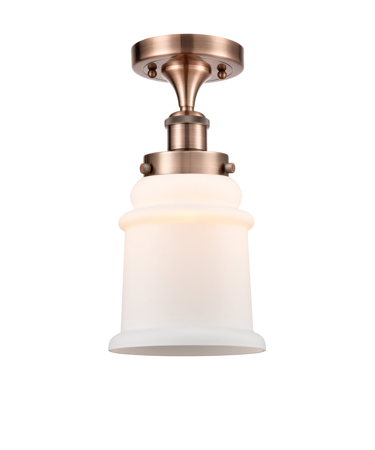 Canton 6-Inch 1-Light Semi-Flush Mount 12.125-Inch High
