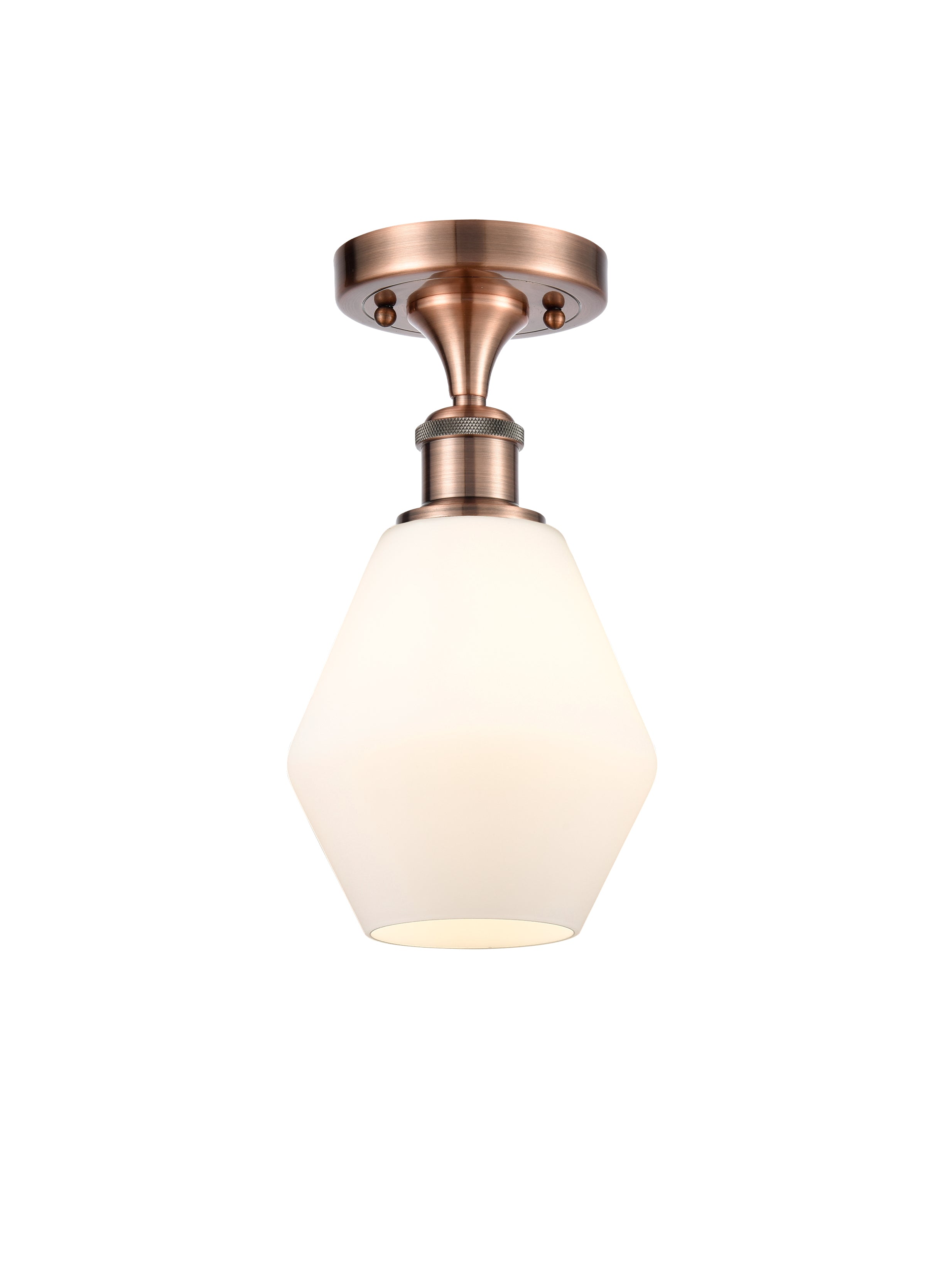 Edison Semi-Flush Mount Brushed Nickel