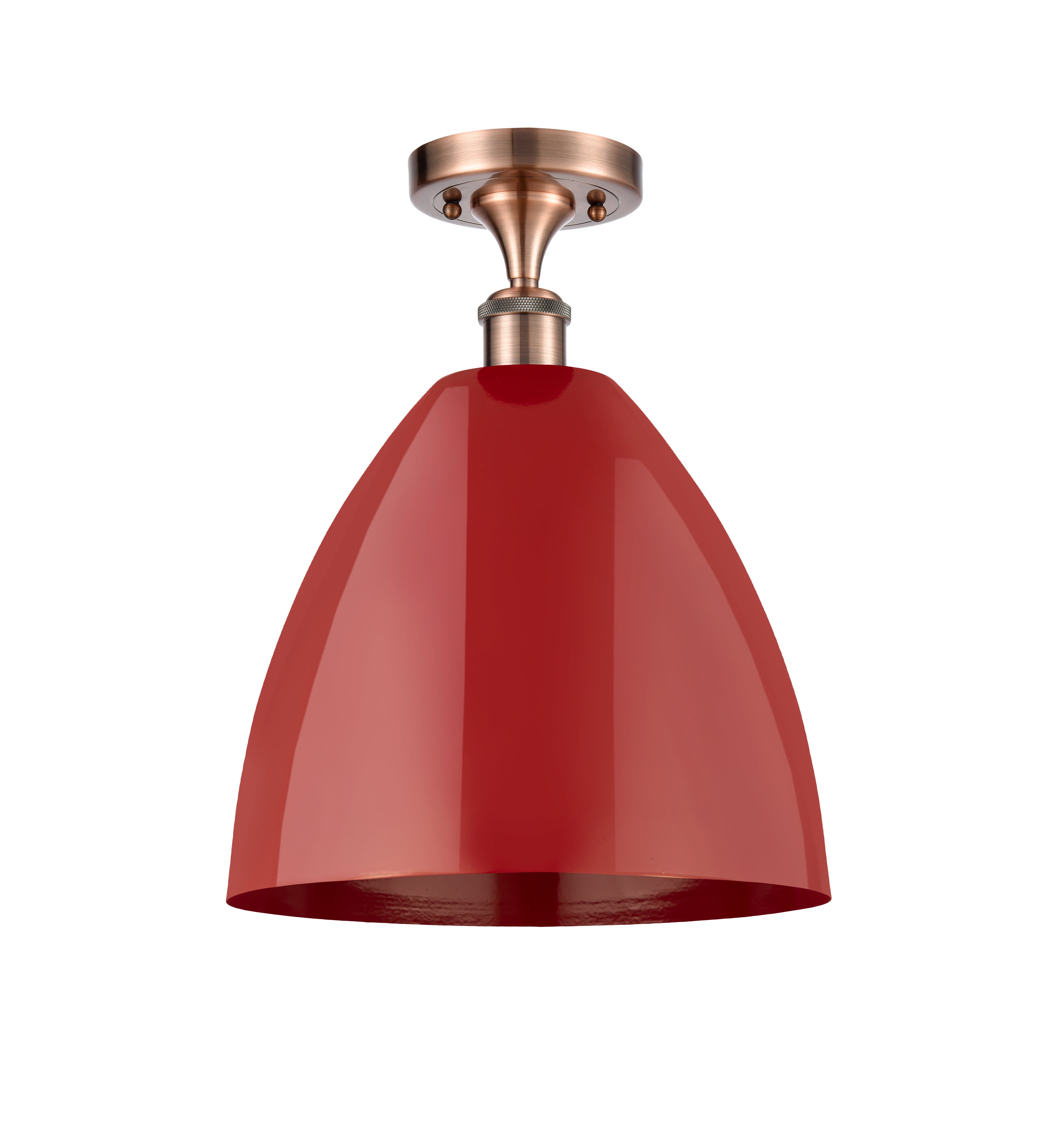 Edison Semi-Flush Mount Brushed Nickel