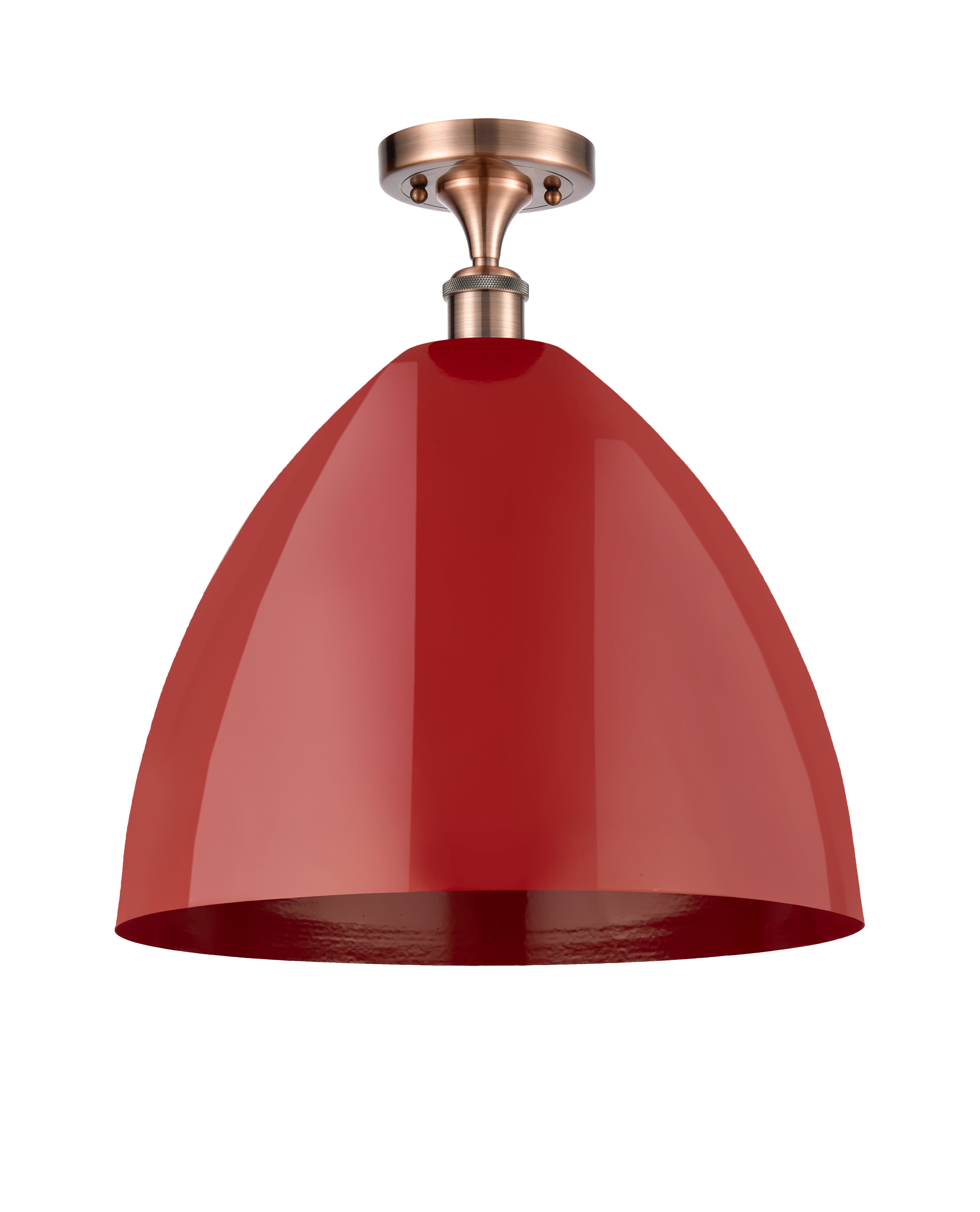 Edison Semi-Flush Mount Brushed Satin Nickel