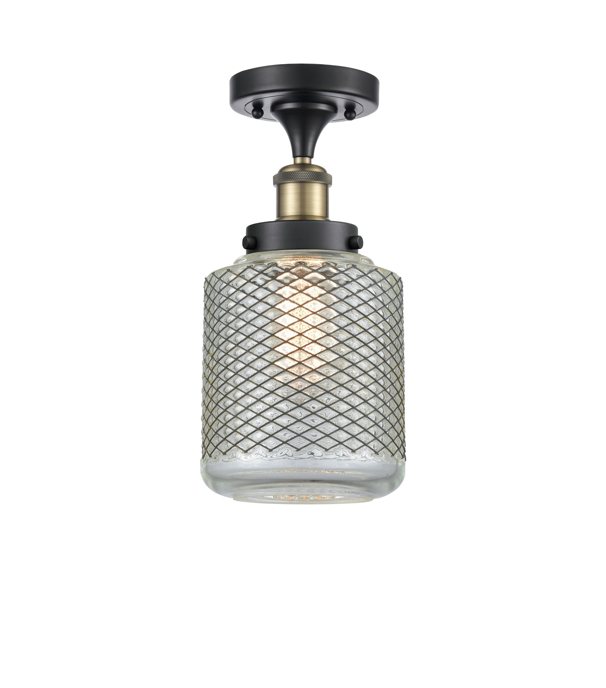 Stanton 6-Inch 1-Light Semi-Flush Mount 12.75-Inch High