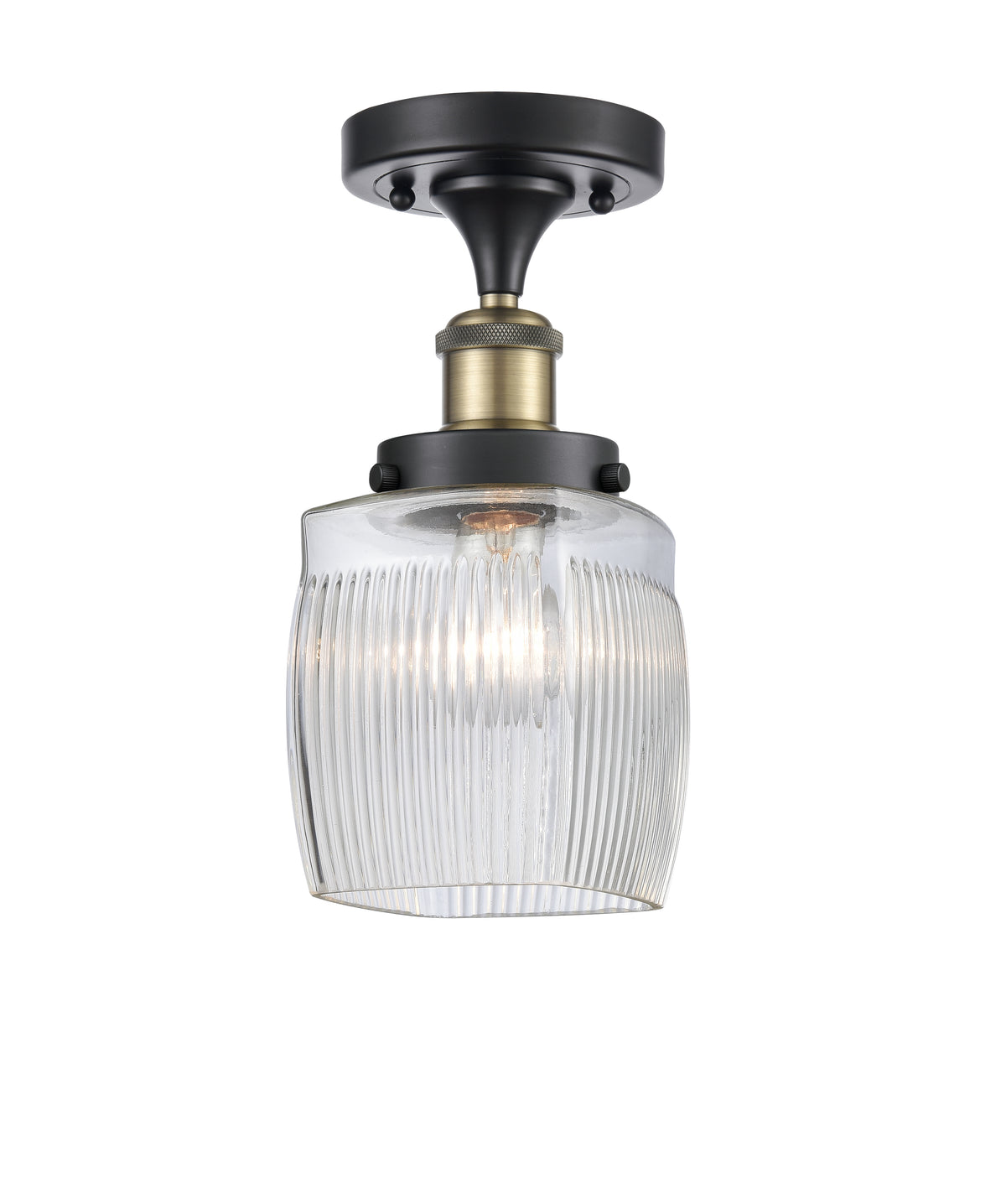 Colton 6-Inch 1-Light Semi-Flush Mount 11-Inch High