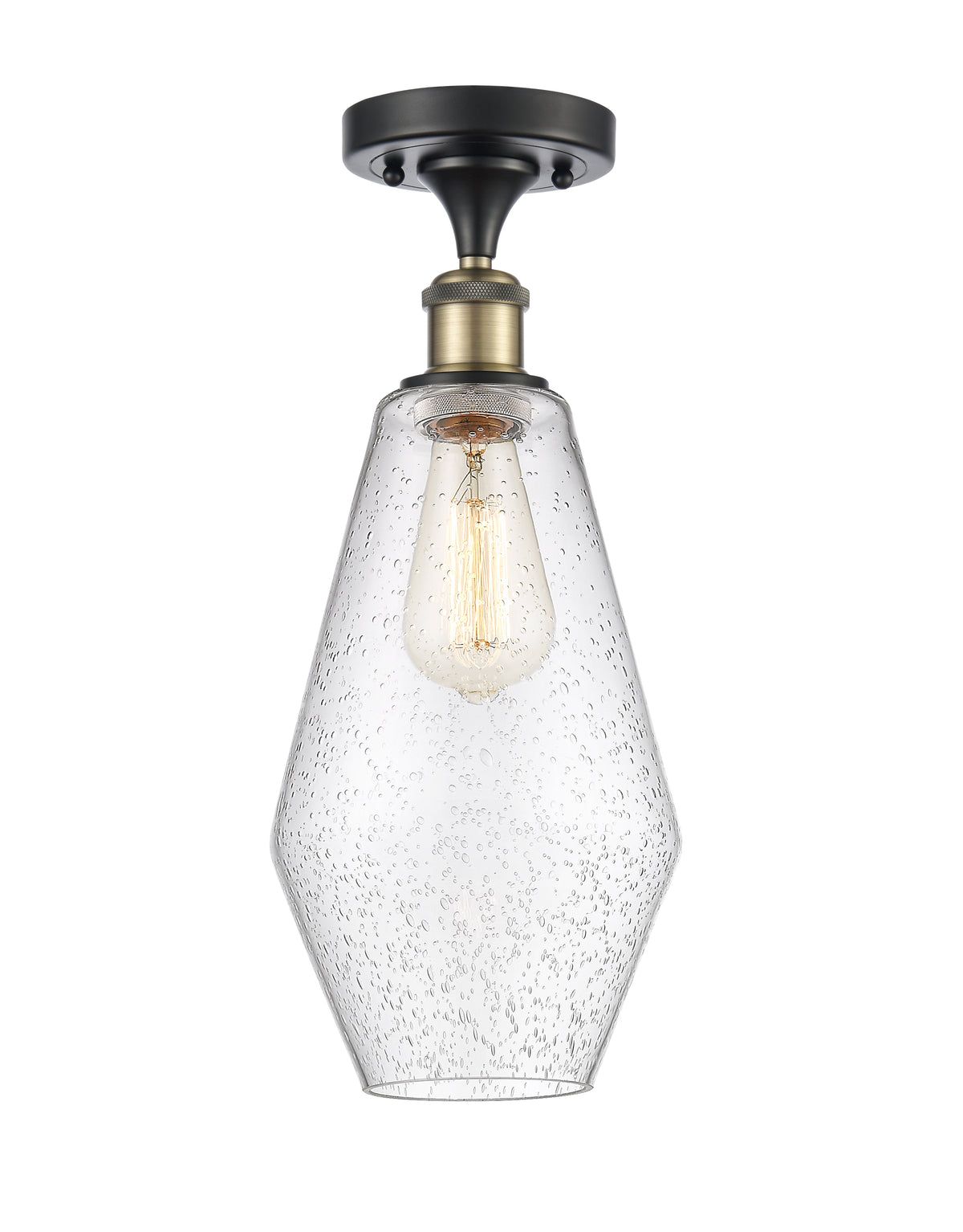 Cindyrella 7-Inch 1-Light Semi-Flush Mount 16-Inch High