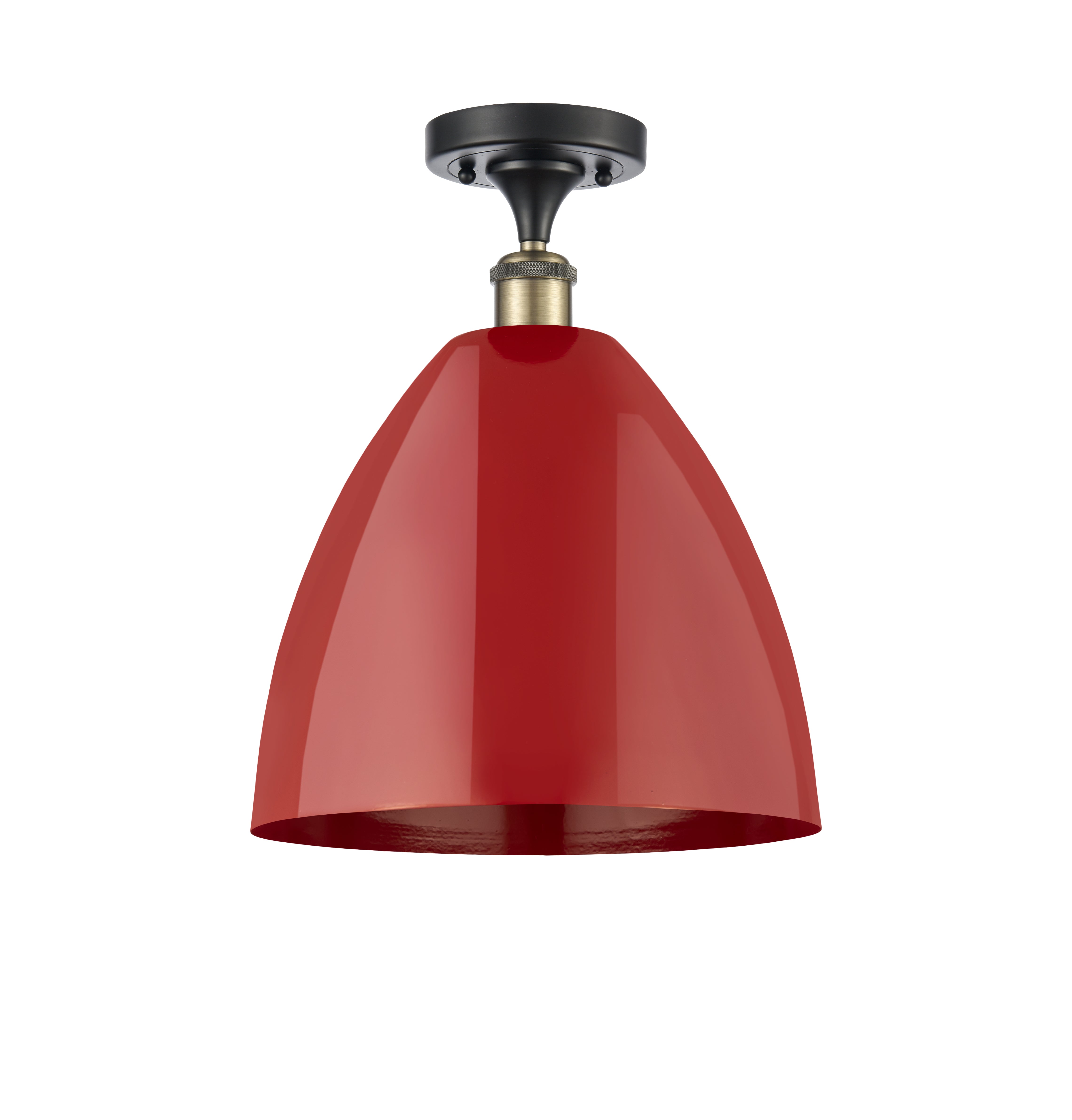 Edison Semi-Flush Mount Brushed Nickel