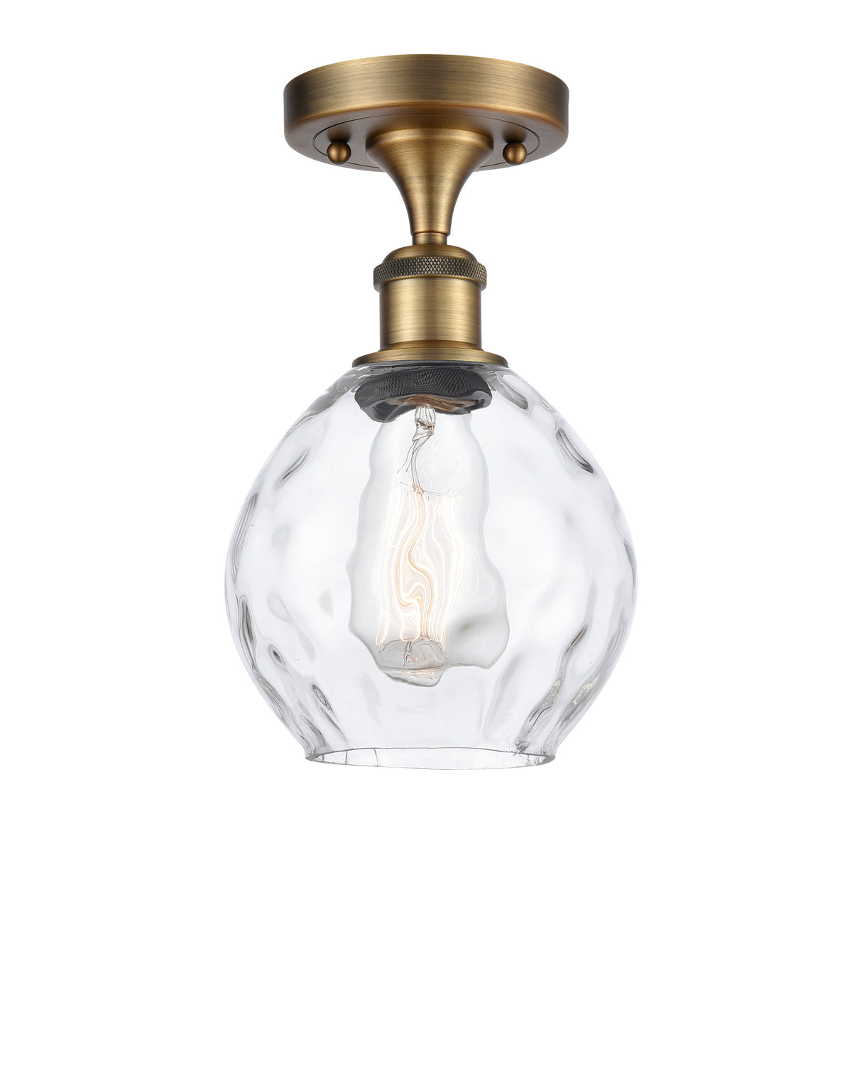 Waverly 6-Inch 1-Light Semi-Flush Mount 10.75-Inch High