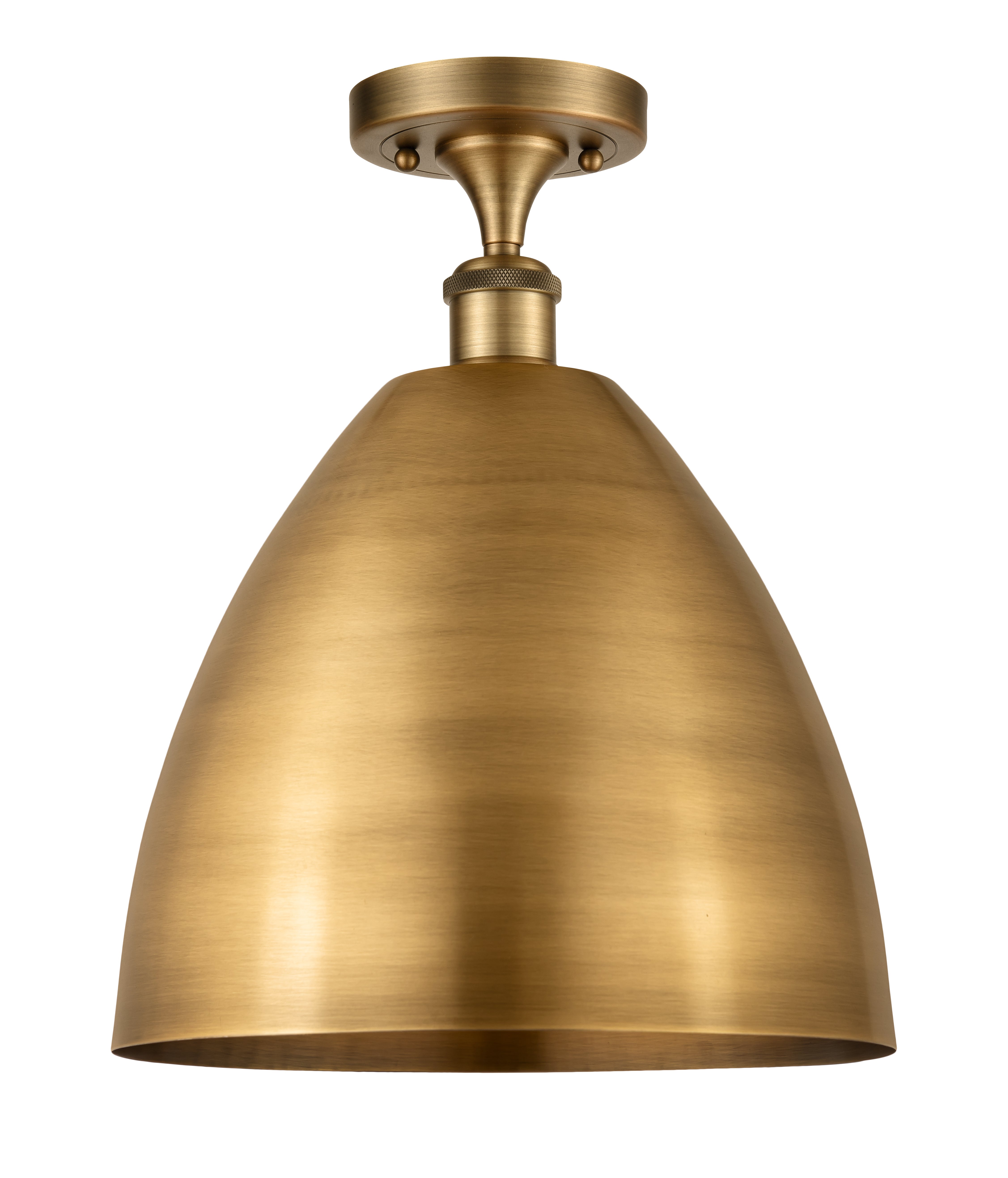 Edison Semi-Flush Mount Brushed Satin Nickel