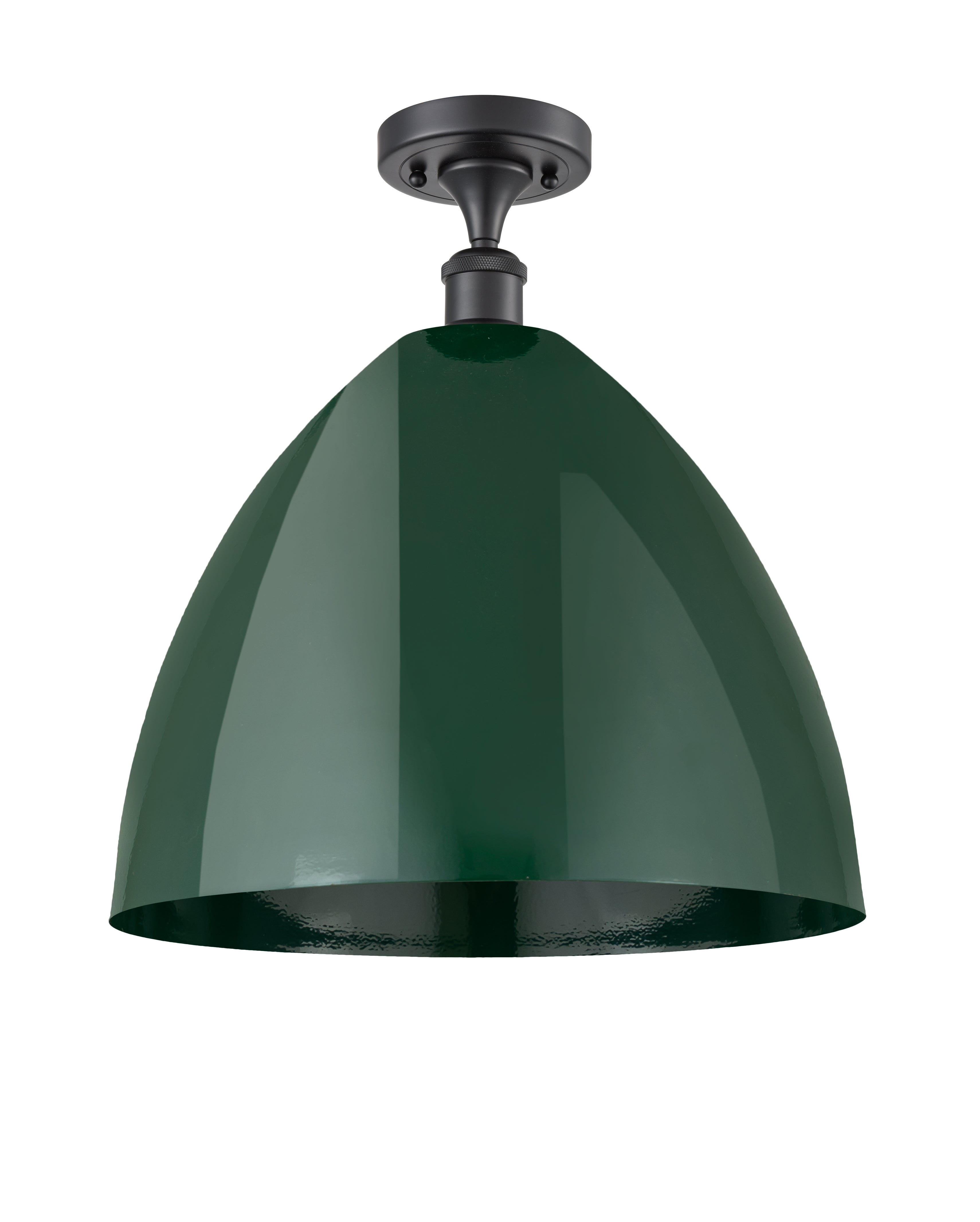 Edison Semi-Flush Mount Brushed Satin Nickel