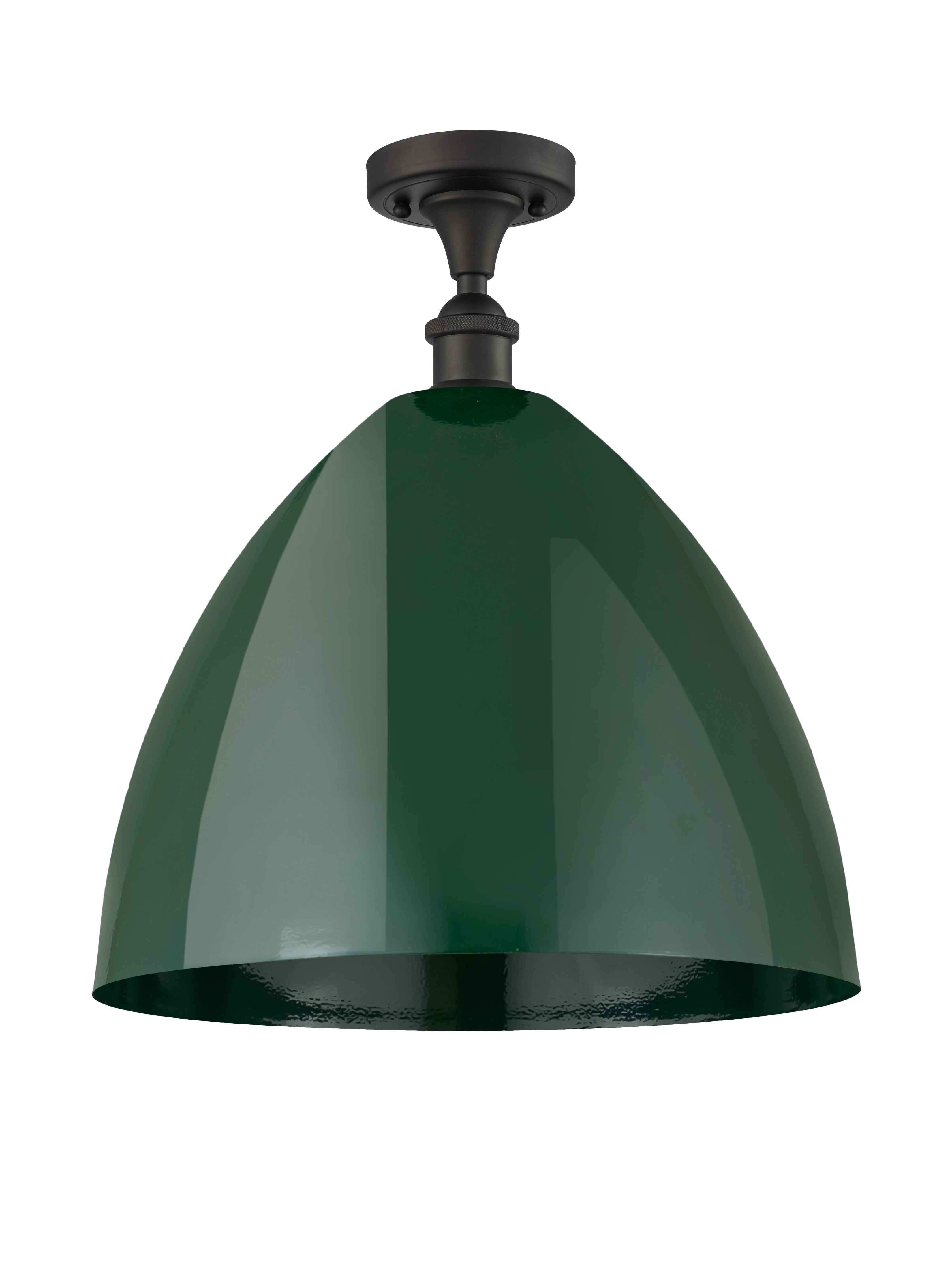Edison Semi-Flush Mount Brushed Satin Nickel