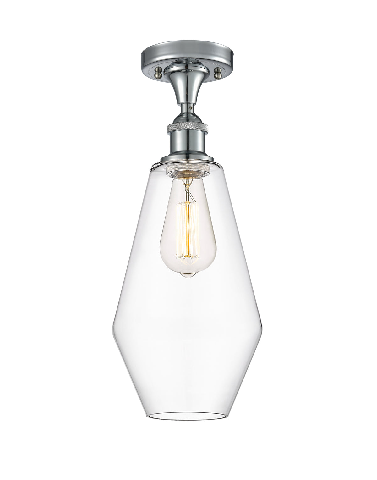 Cindyrella 7-Inch 1-Light Semi-Flush Mount 16-Inch High