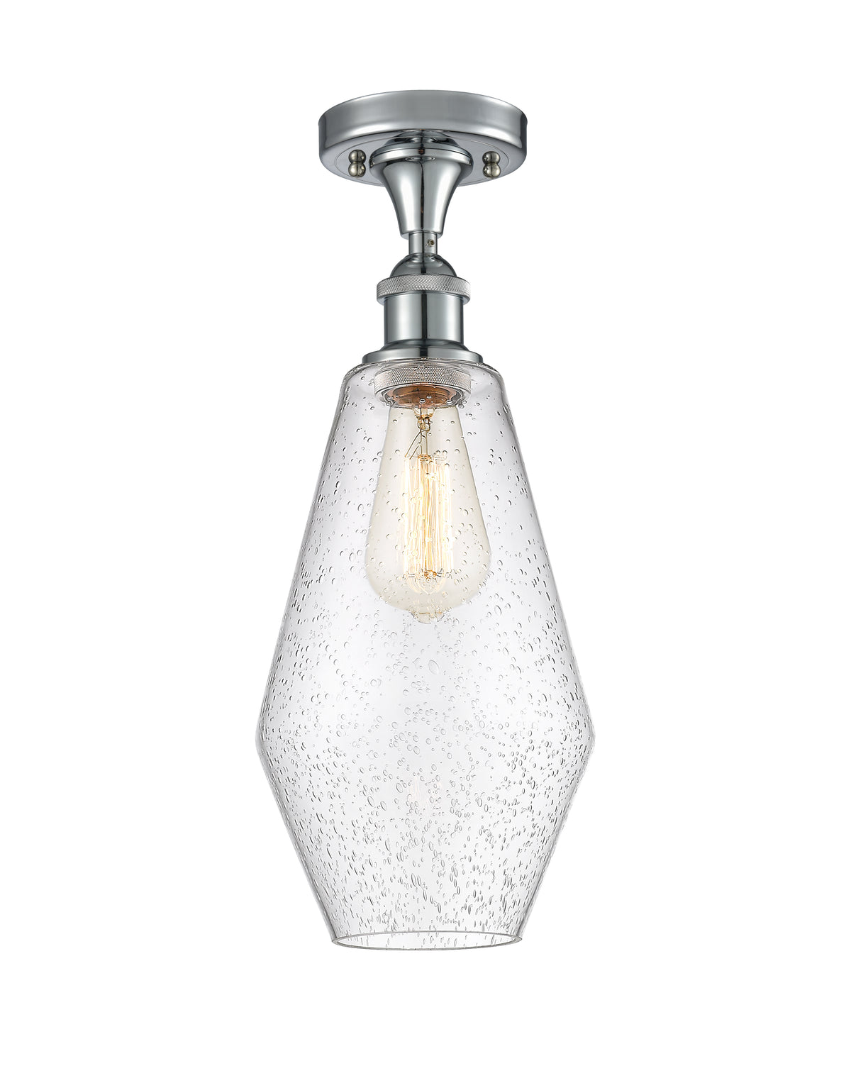 Cindyrella 7-Inch 1-Light Semi-Flush Mount 16-Inch High