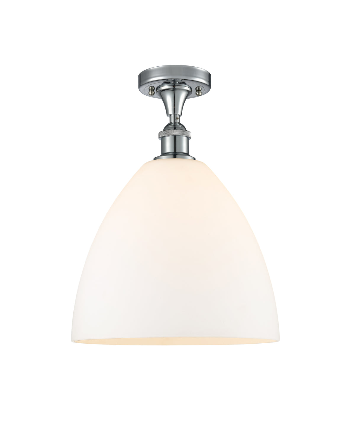 Bristol 12-Inch 1-Light Semi-Flush Mount Dome Shade 15-Inch High