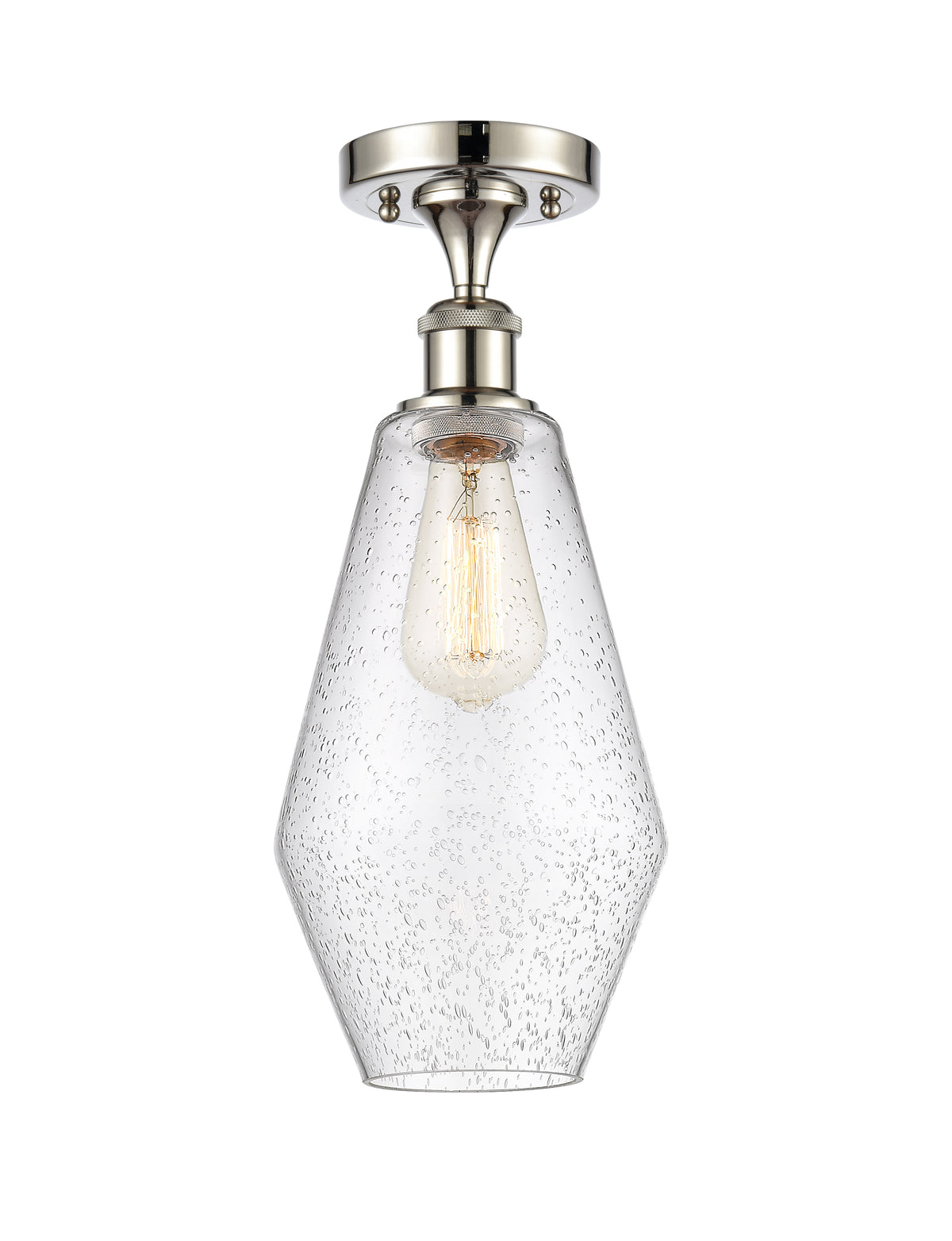 Cindyrella 7-Inch 1-Light Semi-Flush Mount 16-Inch High