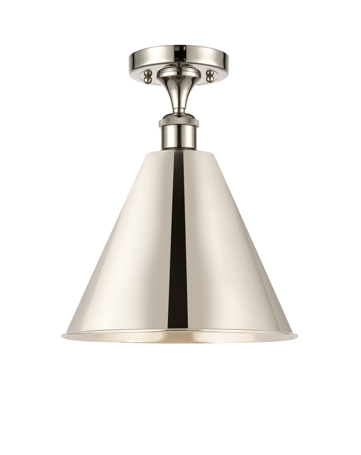 Berkshire Metal 12-Inch 1-Light Semi-Flush Mount 15-Inch High