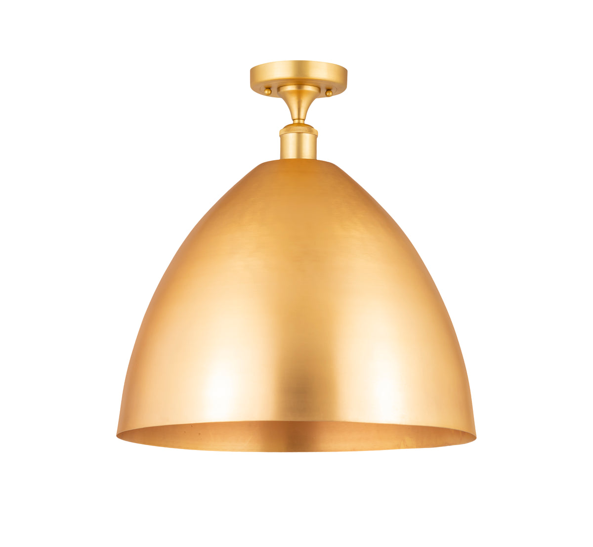 Bristol 16-Inch 1-Light Semi-Flush Mount Cone Shade 17.375-Inch High