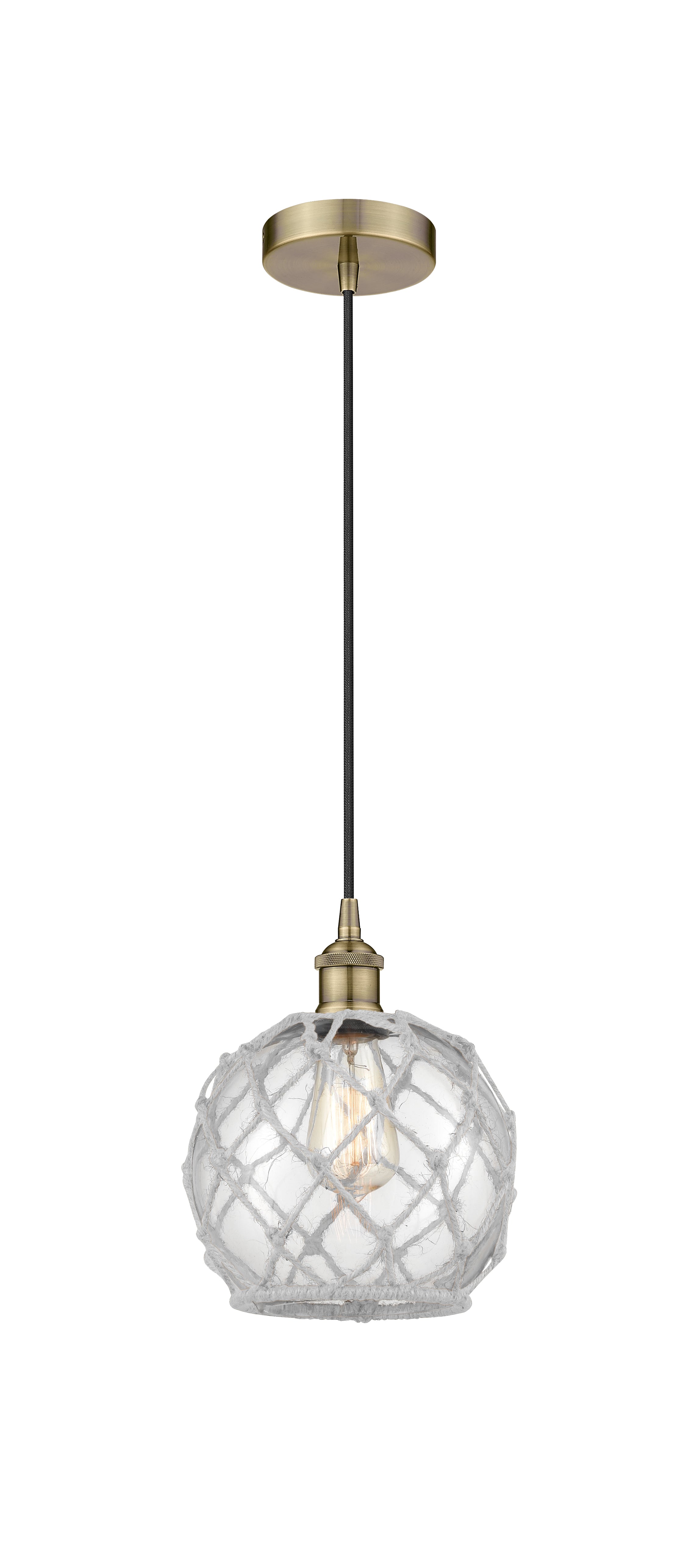 Edison Mini Pendant Antique Brass Finish