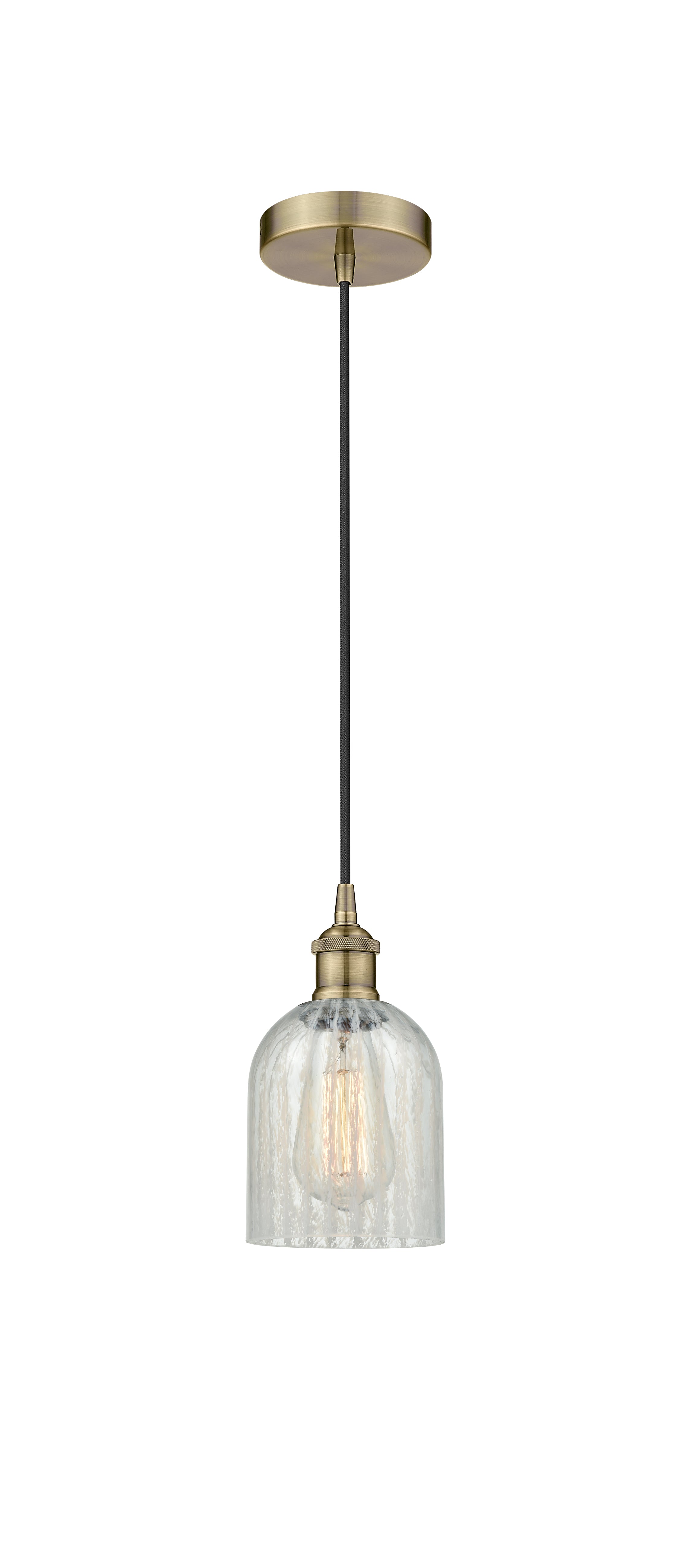 Edison Mini Pendant Antique Brass Finish