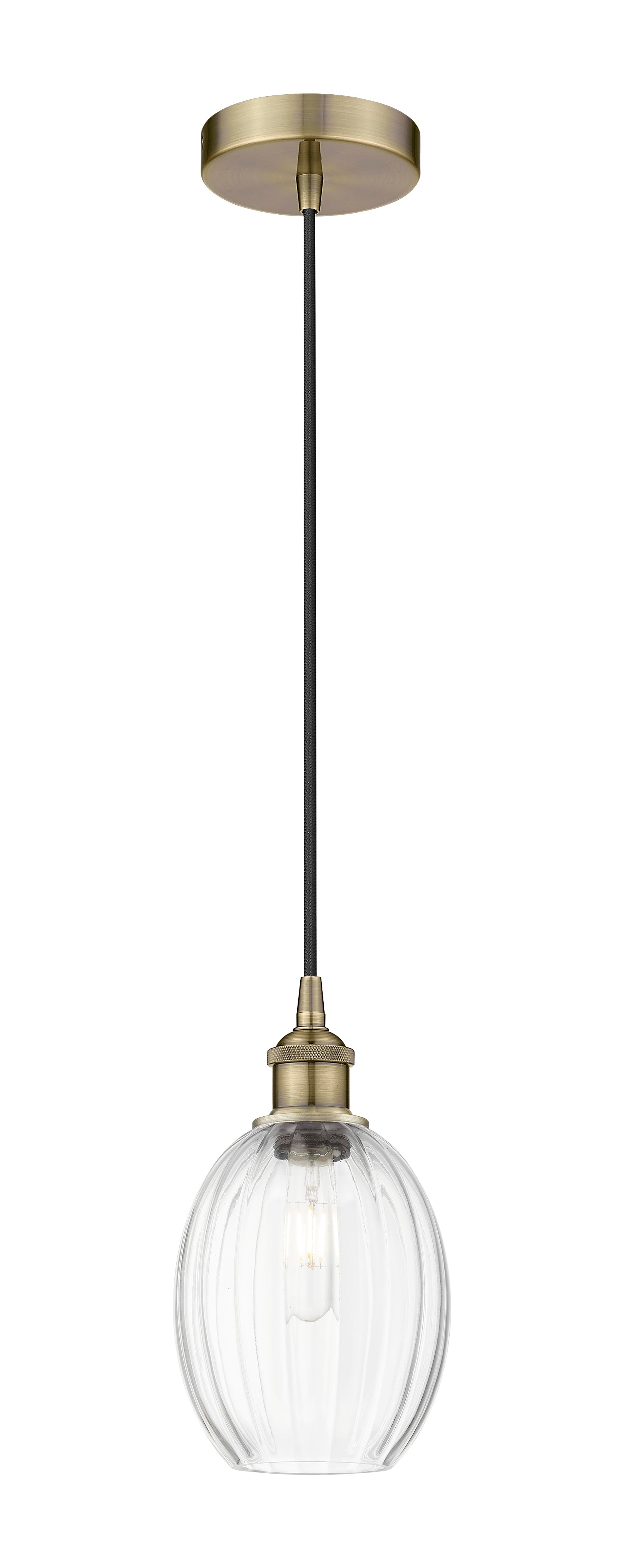 Edison Mini Pendant Antique Brass Finish