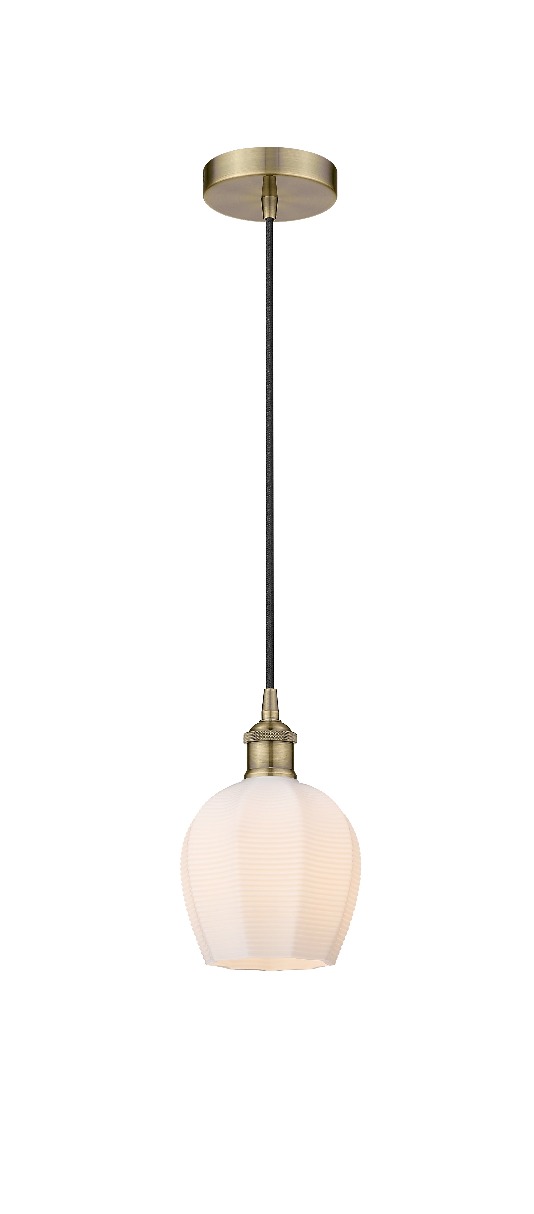 Edison Mini Pendant Antique Brass Finish