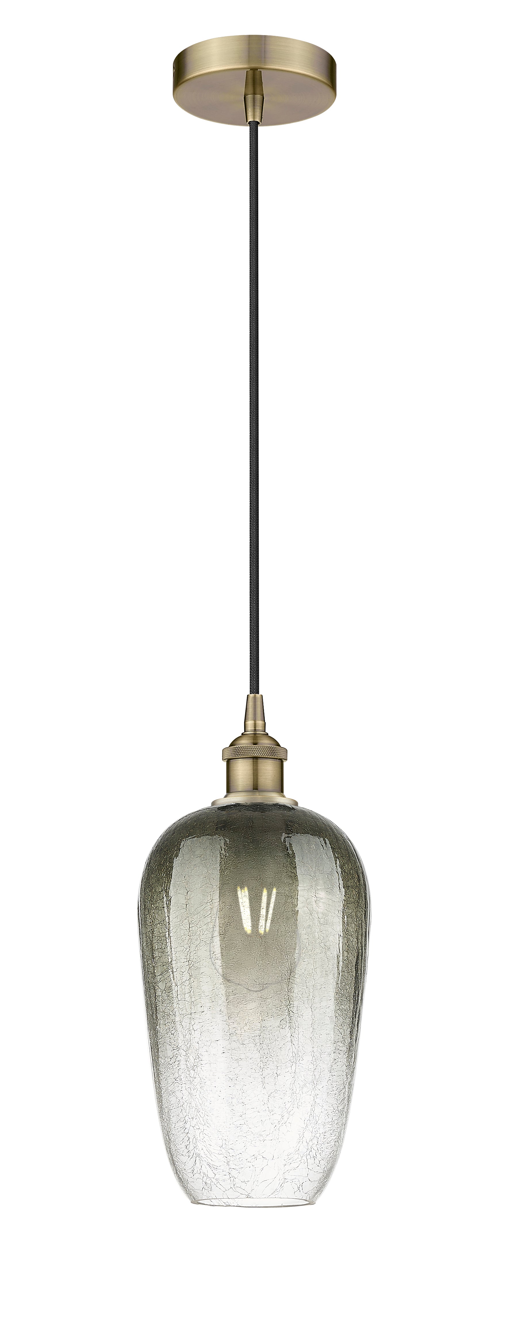 Edison Mini Pendant Antique Brass 7 Inch
