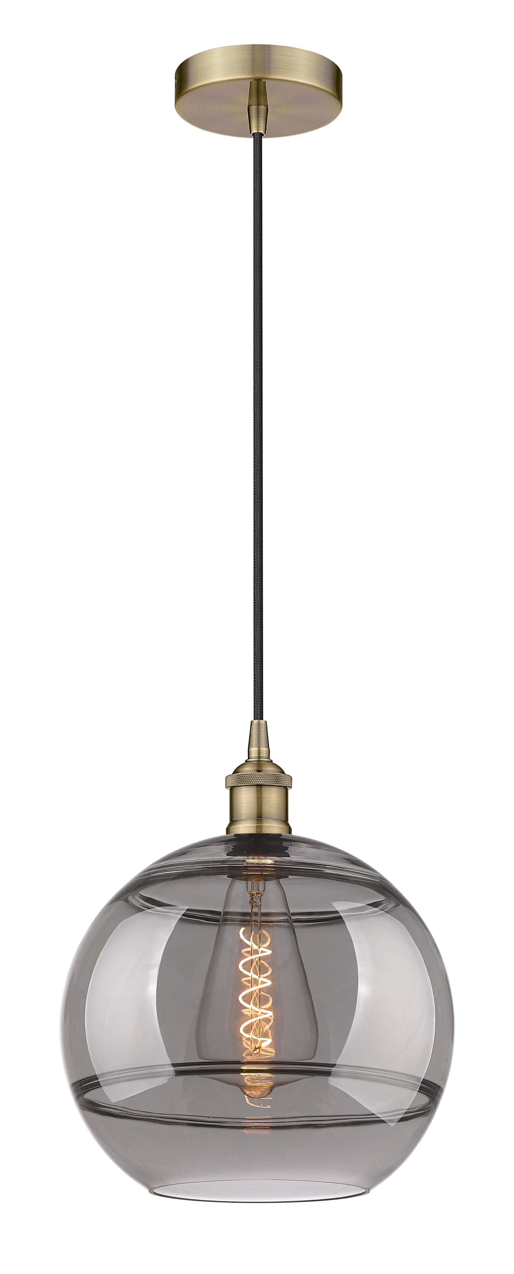 Edison Mini Pendant Antique Brass Cast Brass