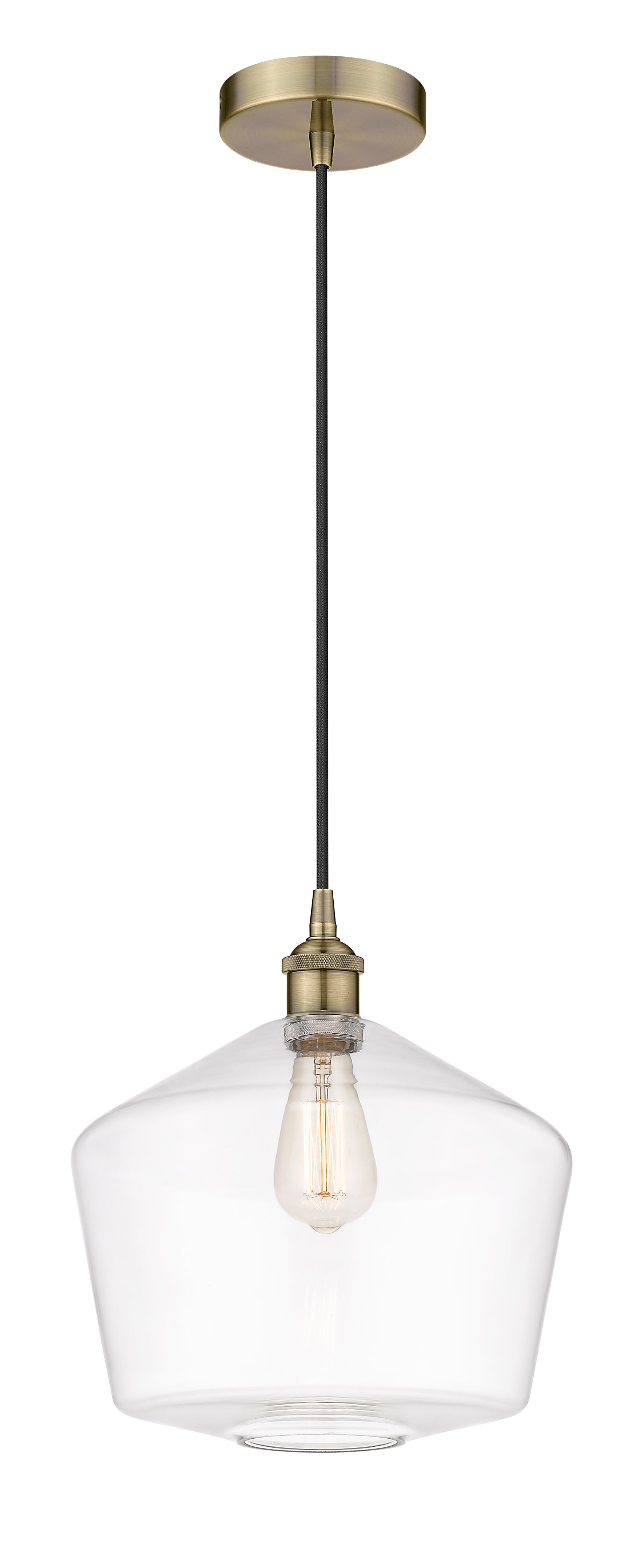 Edison Mini Pendant Cast Brass 13 Inch