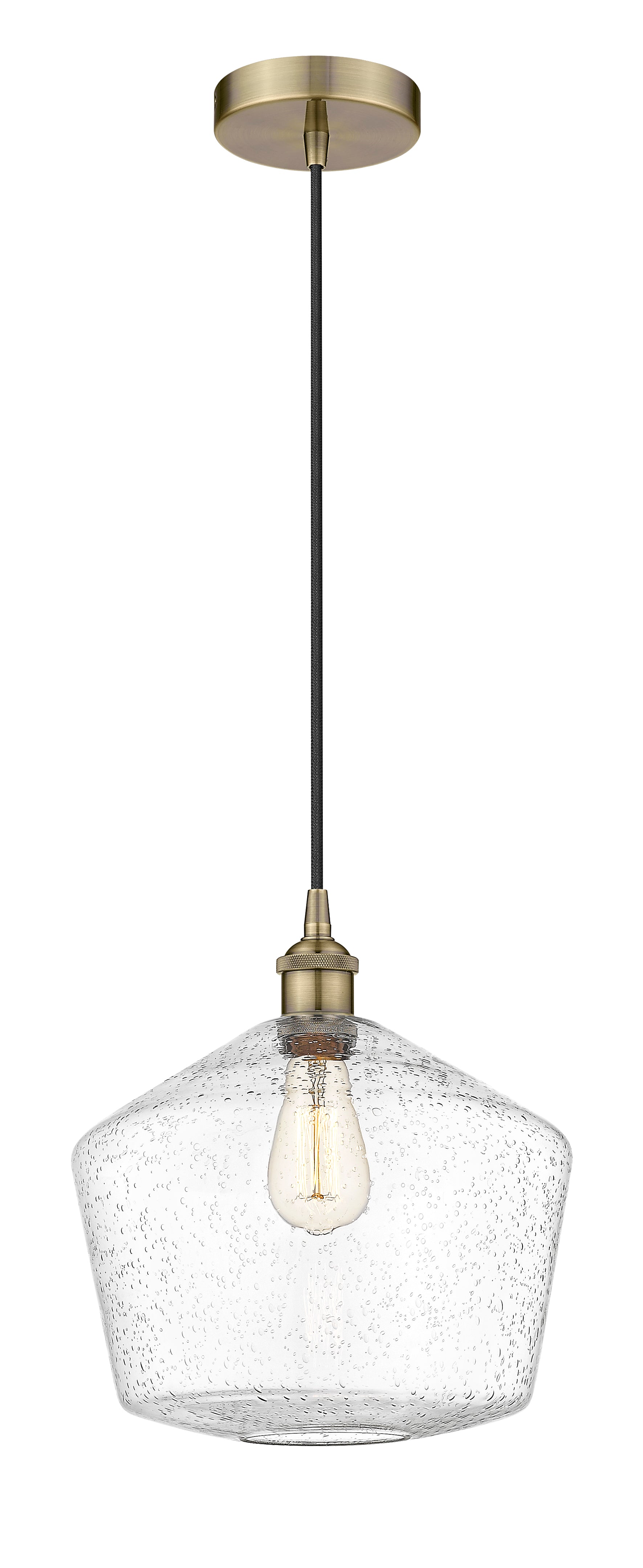 Edison Mini Pendant Cast Brass 13 Inch