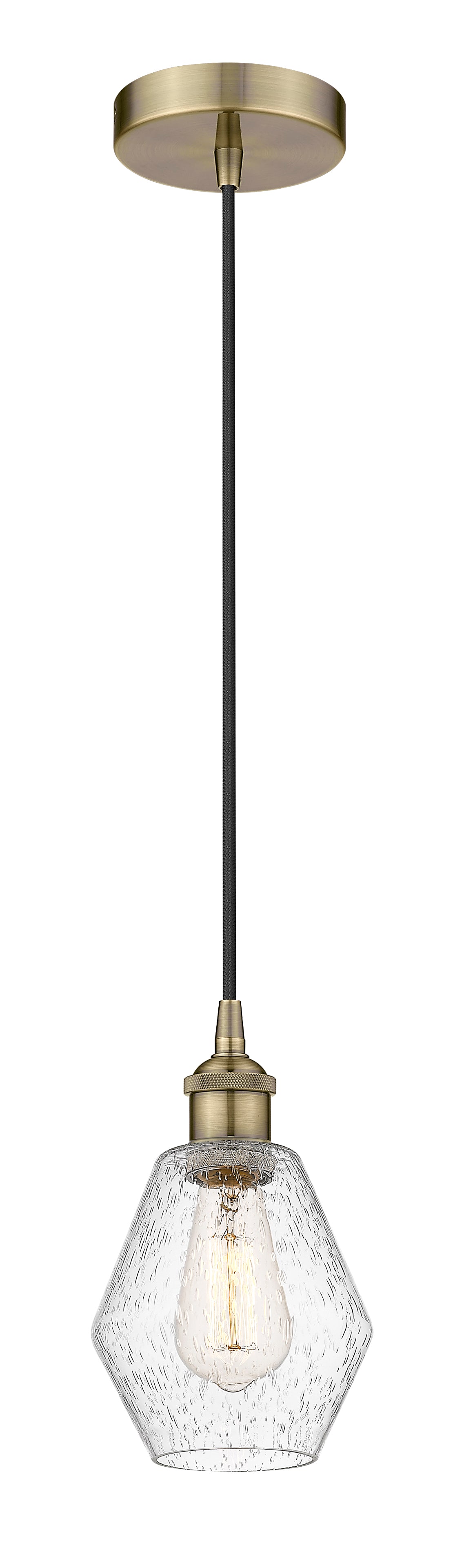 Edison Mini Pendant Antique Brass Dimmable