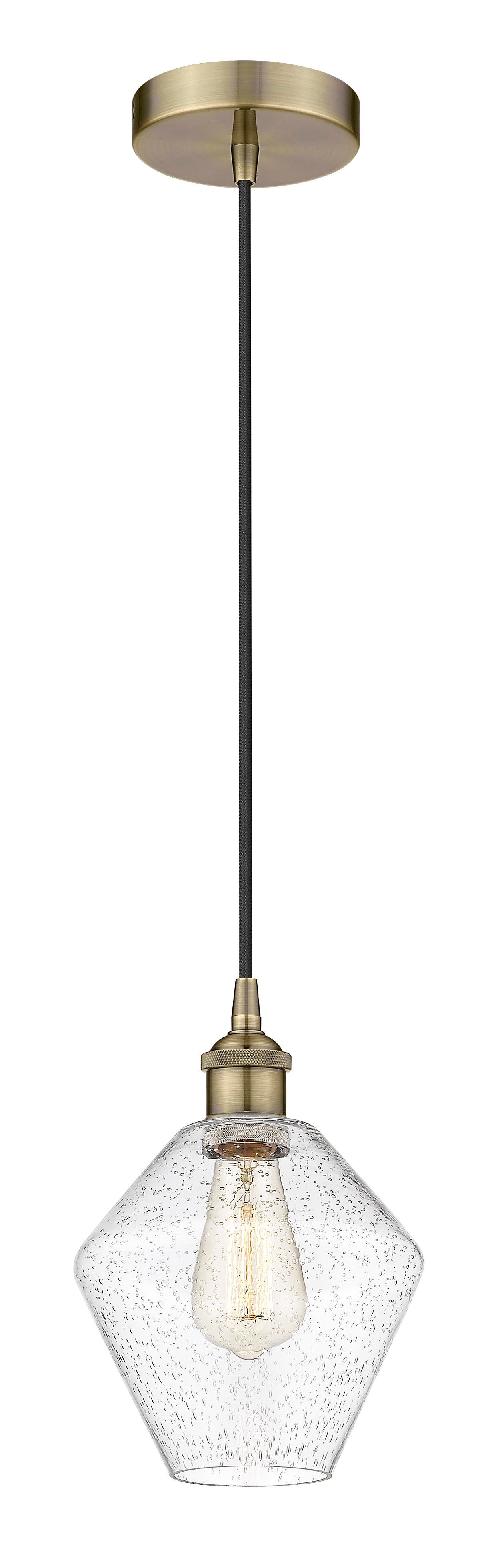 Edison Mini Pendant Cast Brass Antique