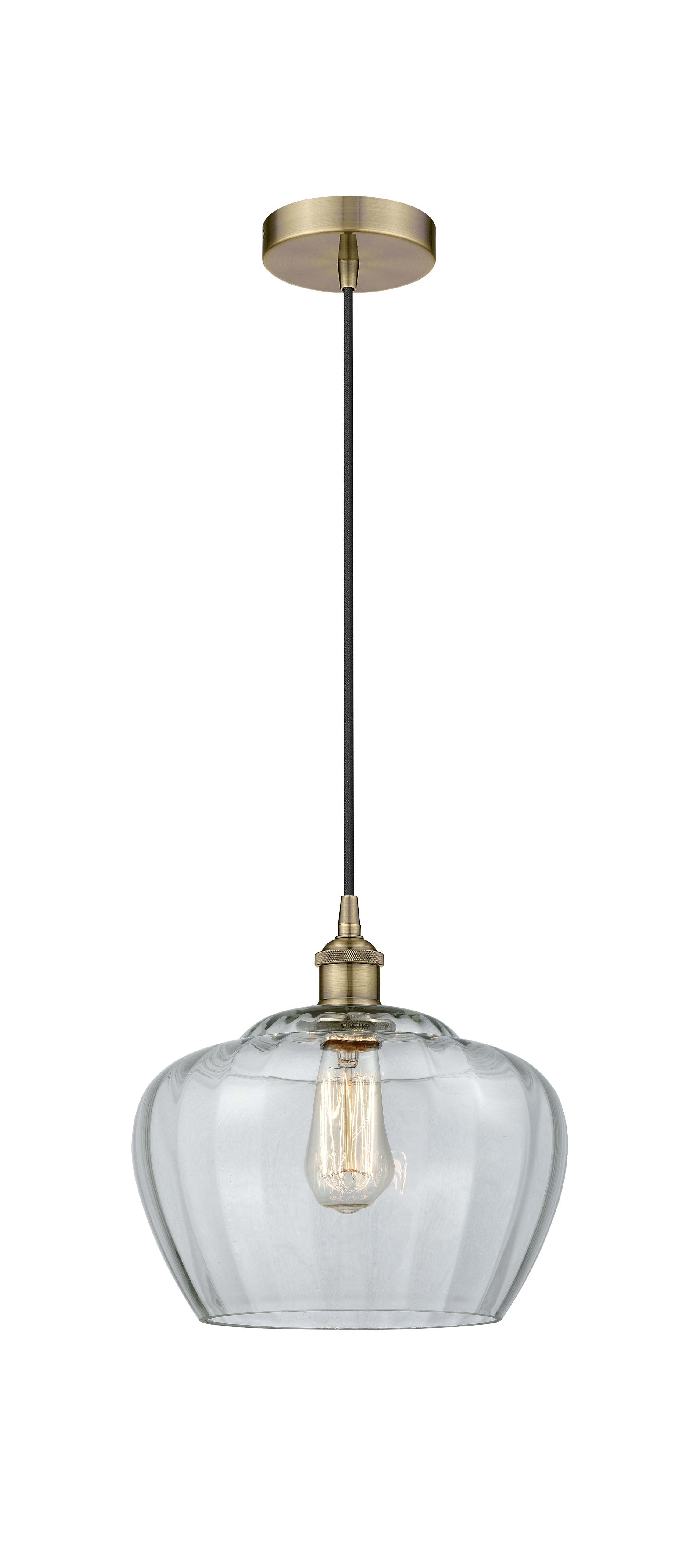 Edison Mini Pendant Antique Brass Cast