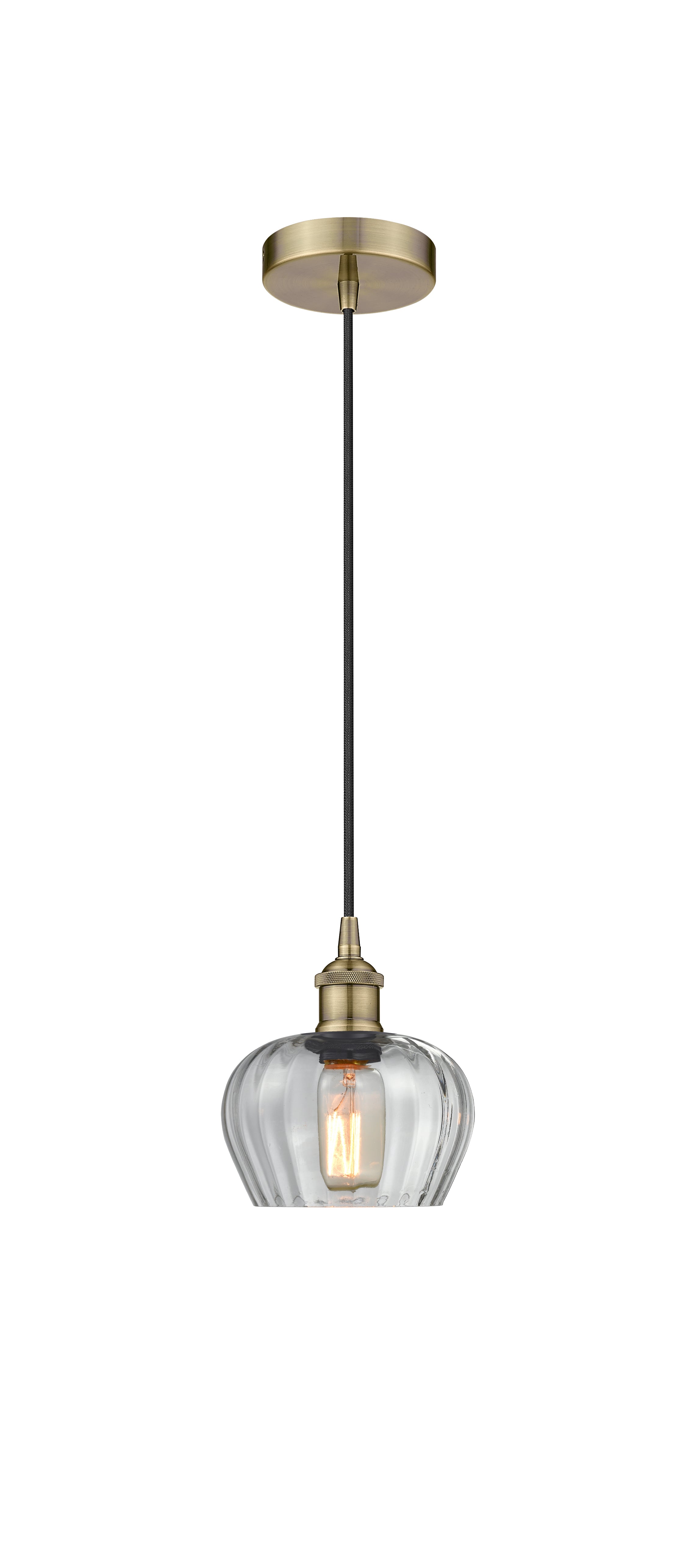 Edison Mini Pendant Antique Brass Finish