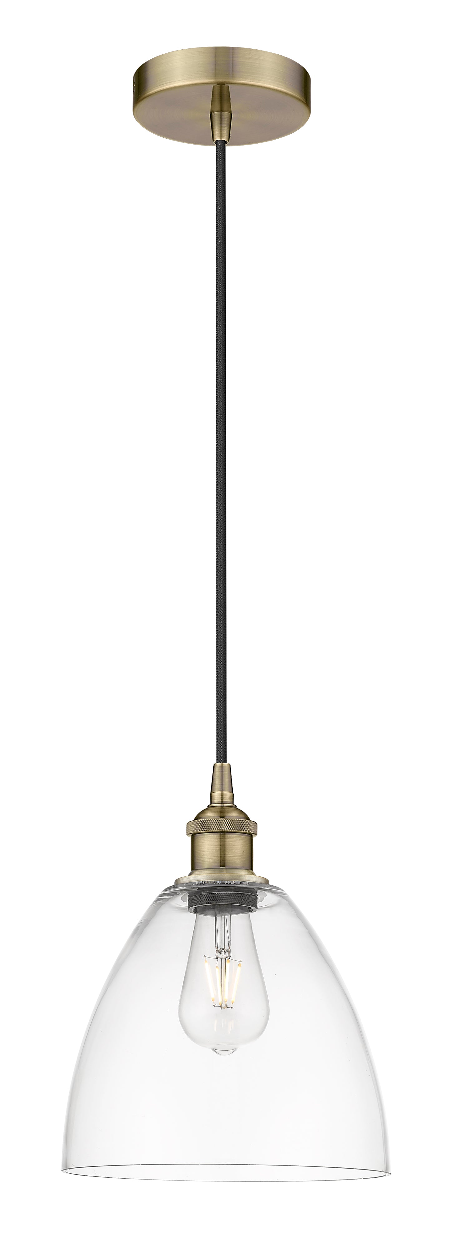 Edison Mini Pendant Antique Brass Finish