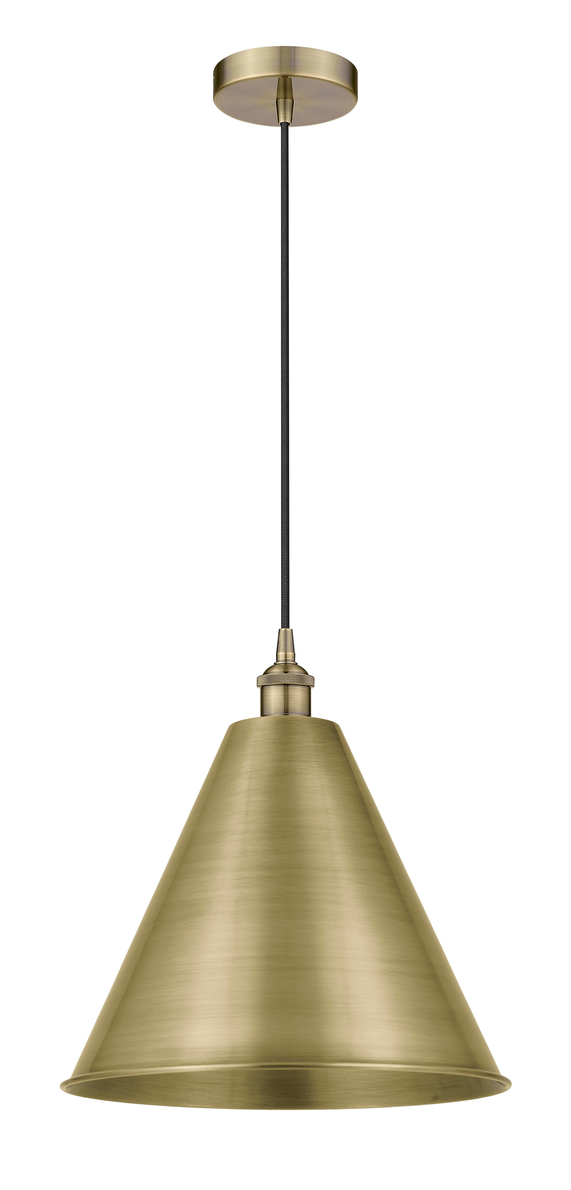 Edison Mini Pendant Cast Antique Brass