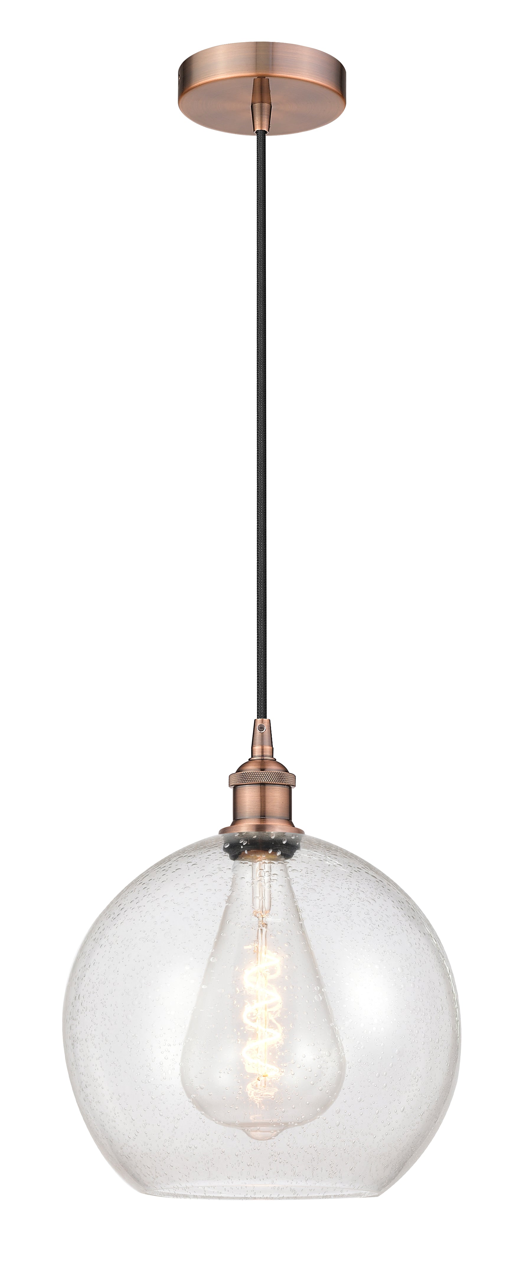Edison Mini Pendant Antique Brass Finish