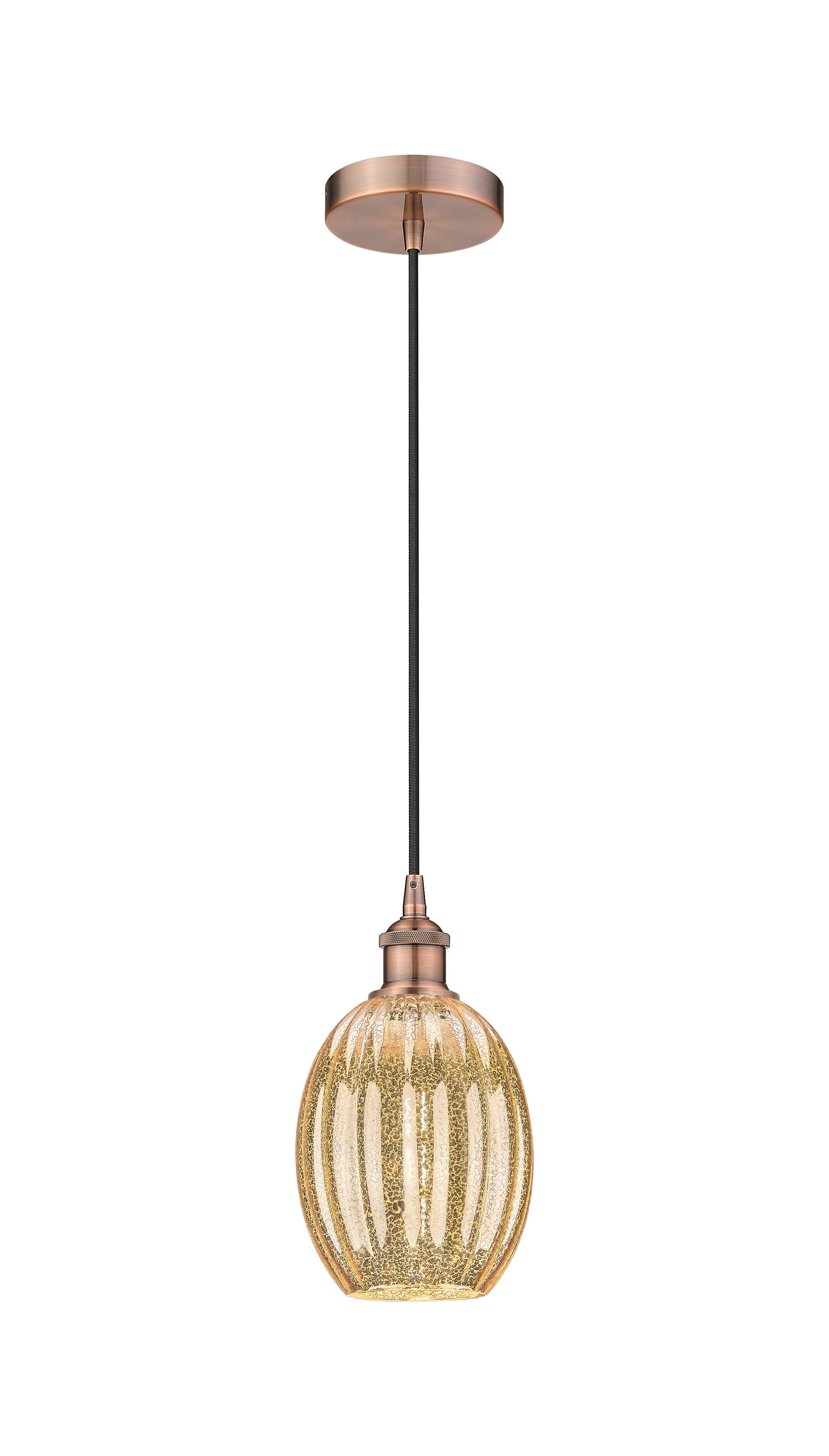 Edison Mini Pendant Antique Brass Finish