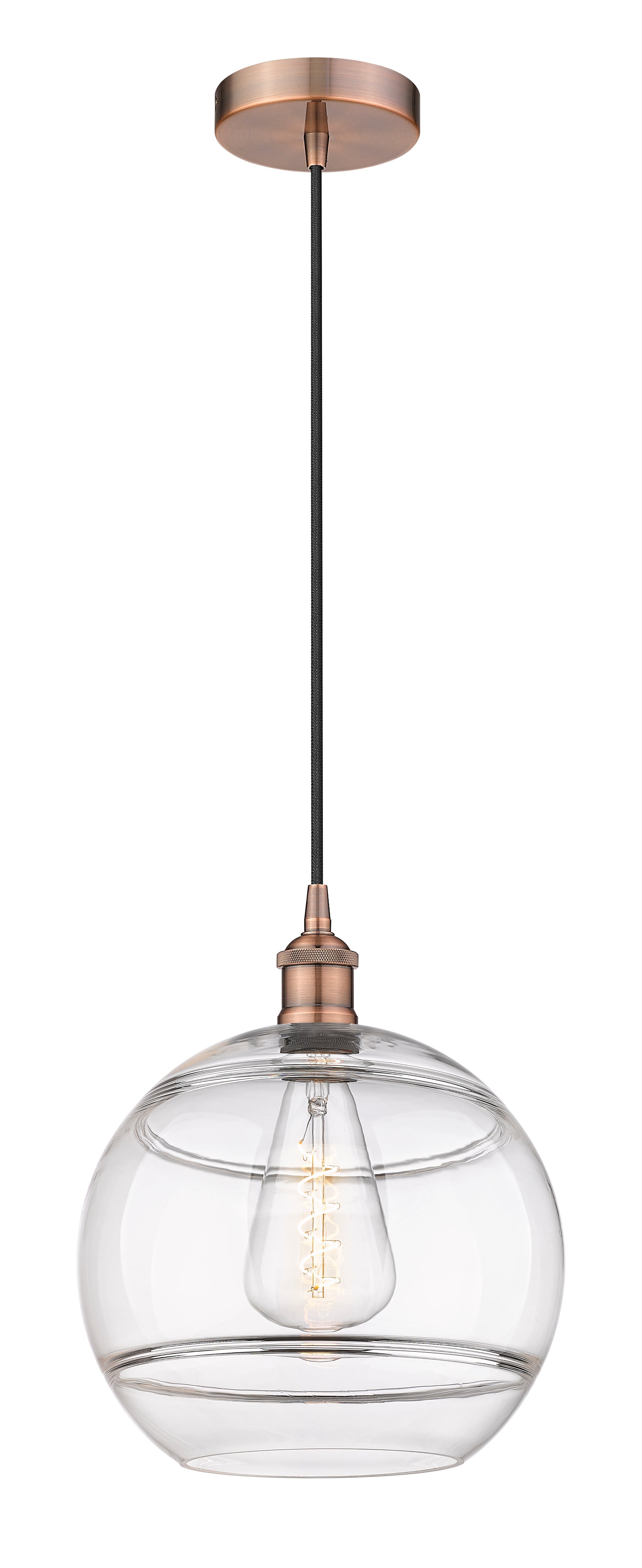 Edison Mini Pendant Antique Brass Cast Brass