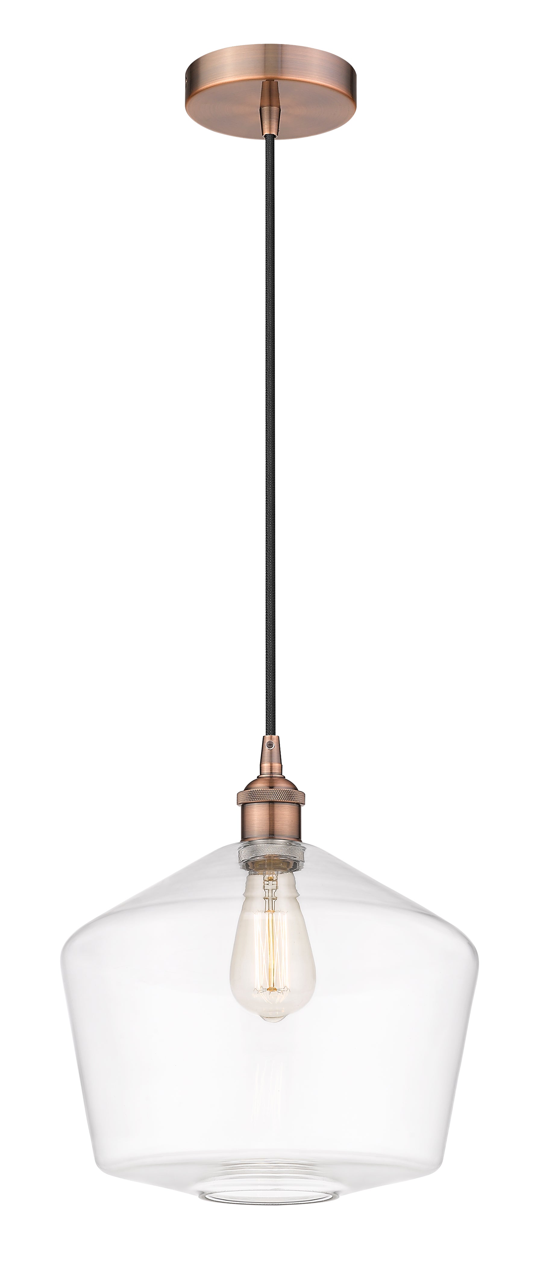 Edison Mini Pendant Cast Brass 13 Inch