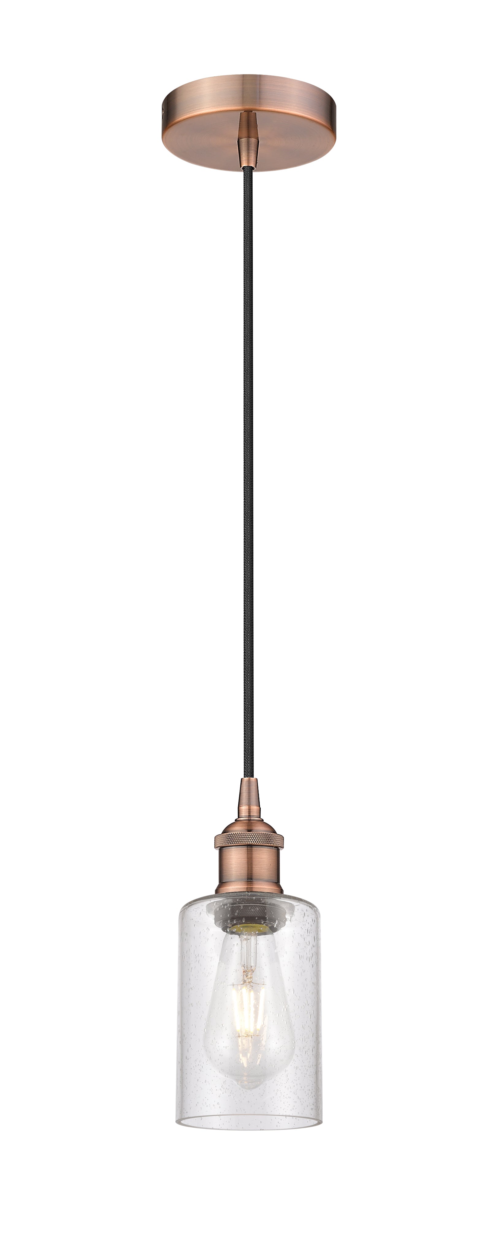 Edison Mini Pendant Cast Brass Antique