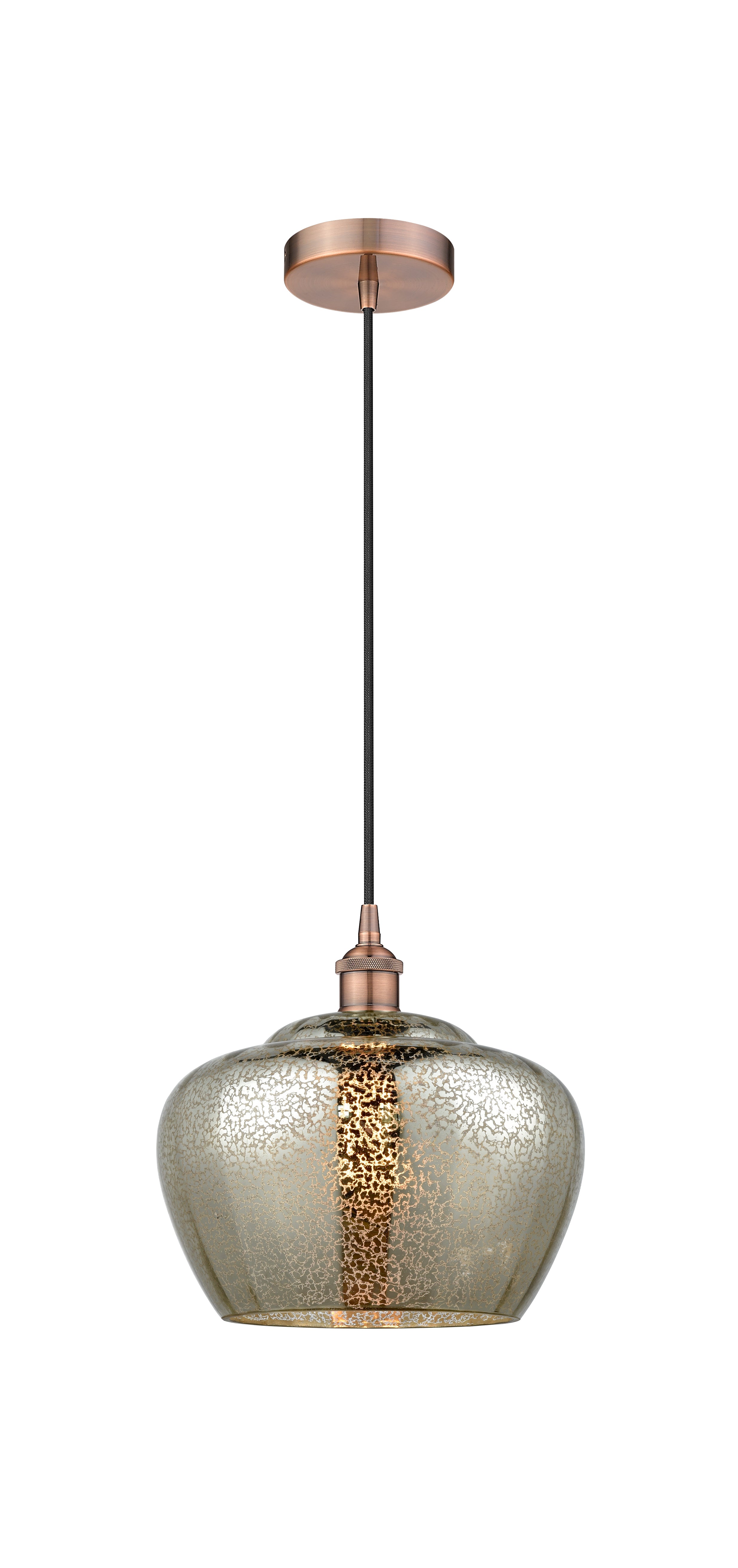 Edison Mini Pendant Antique Brass Cast