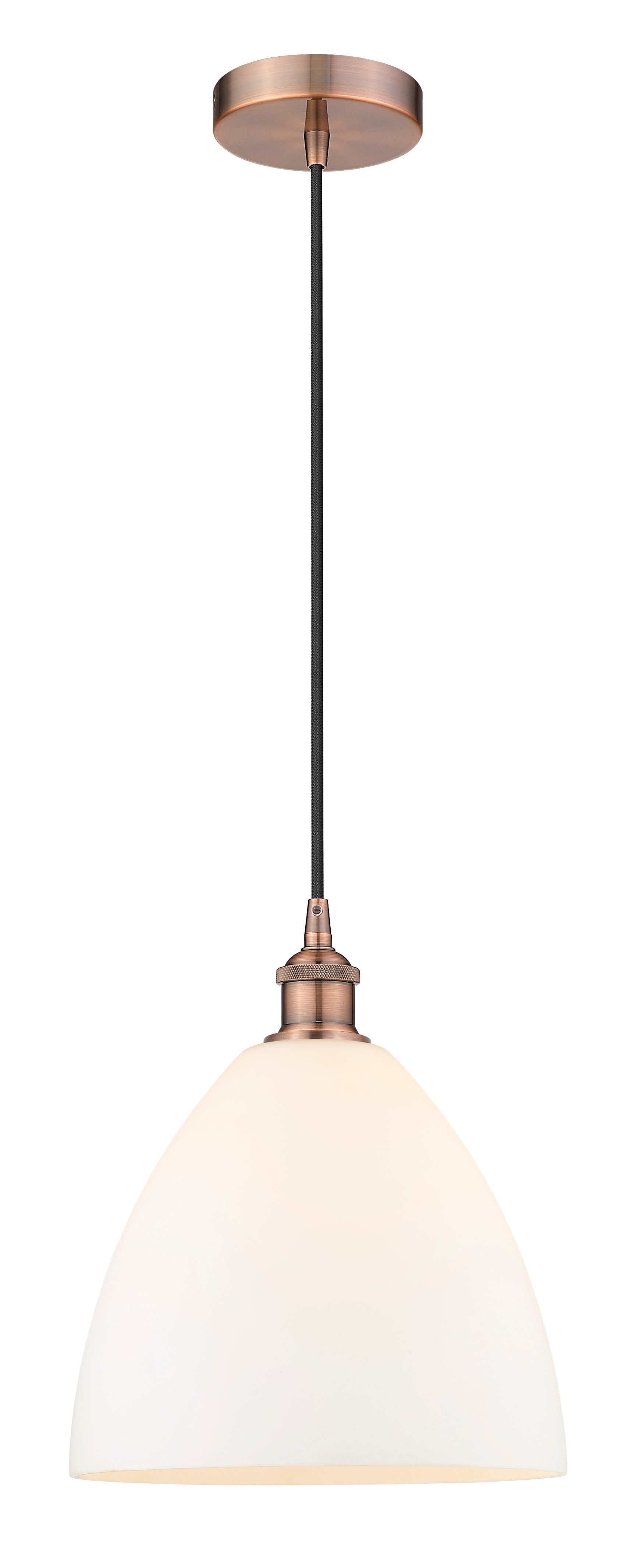 Edison Mini Pendant Cast Brass 12 Inch