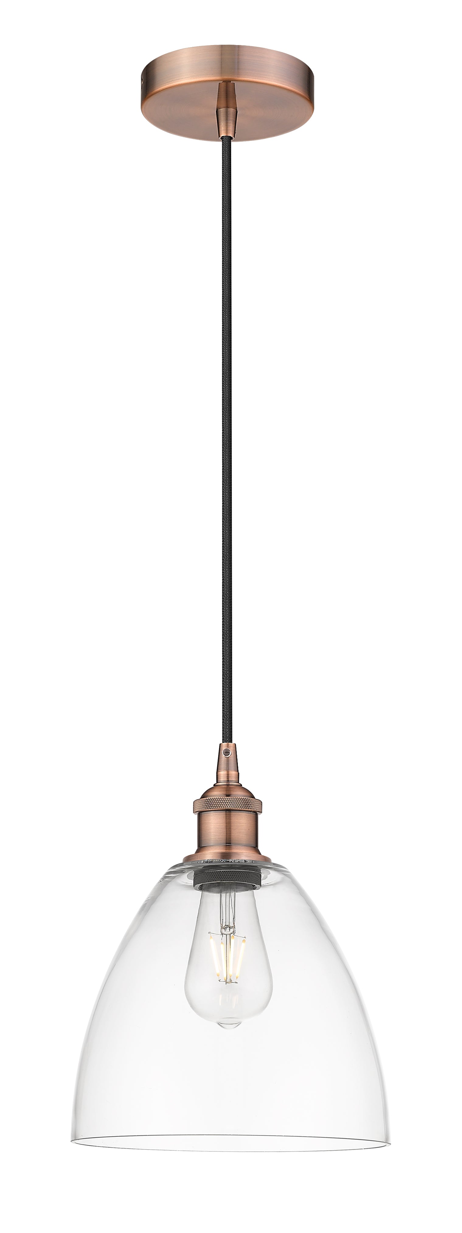 Edison Mini Pendant Antique Brass Finish